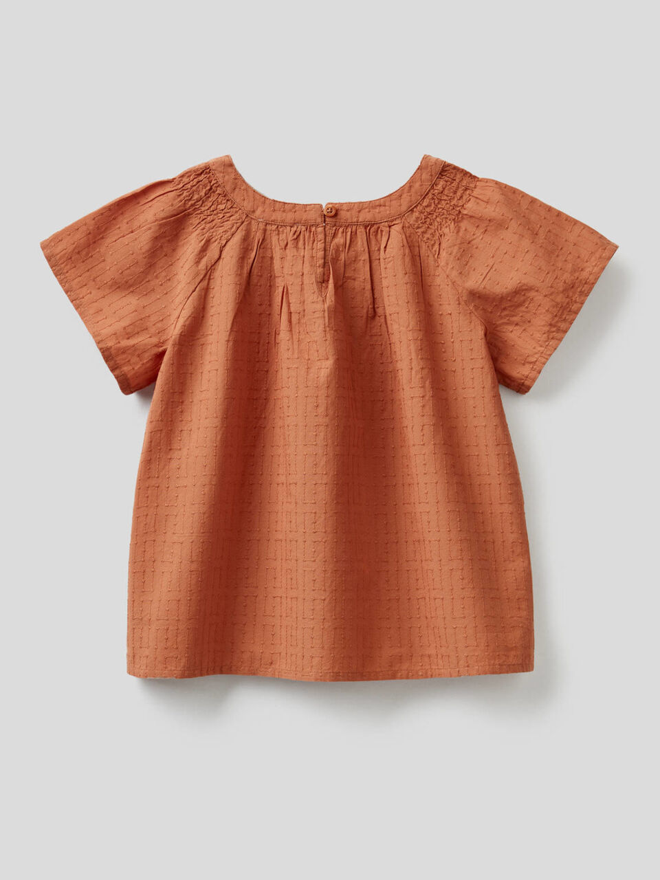 Embroidered blouse in 100% cotton image number null
