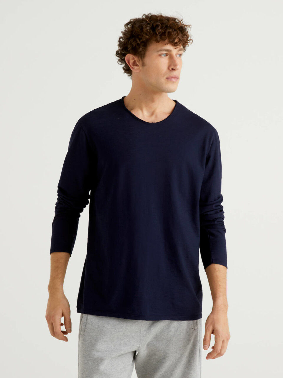 long sleeve crew neck shirts mens