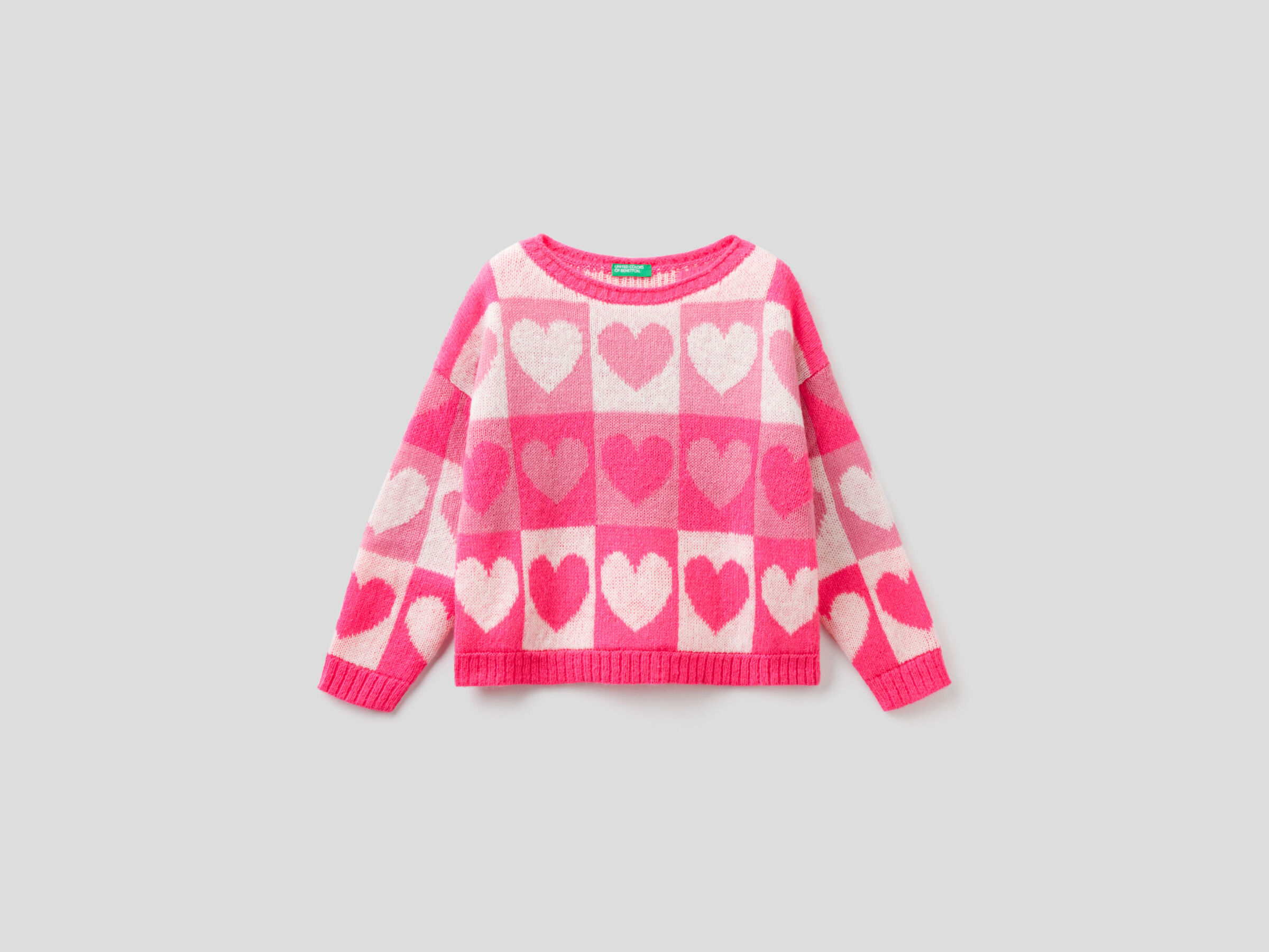 Sweater with graphic inlay image number null