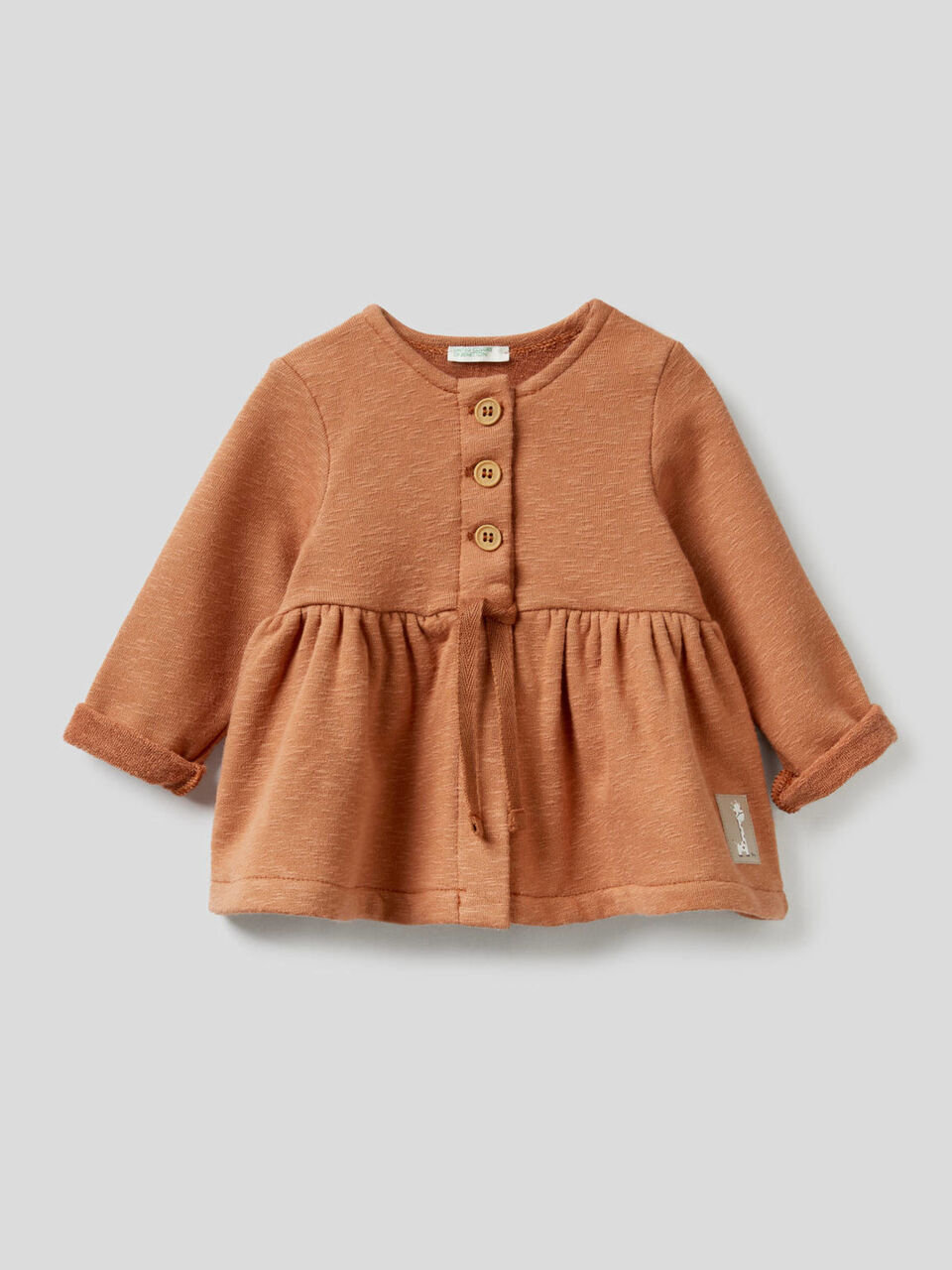 Open sweatshirt with frill image number null