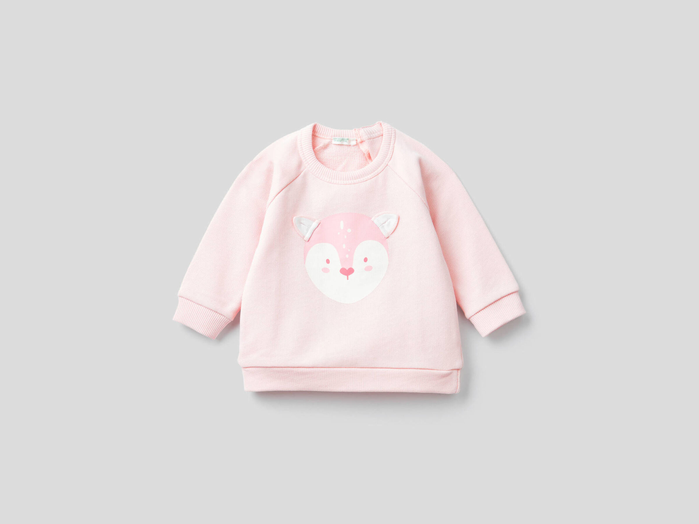 Organic cotton sweatshirt with animal print image number null