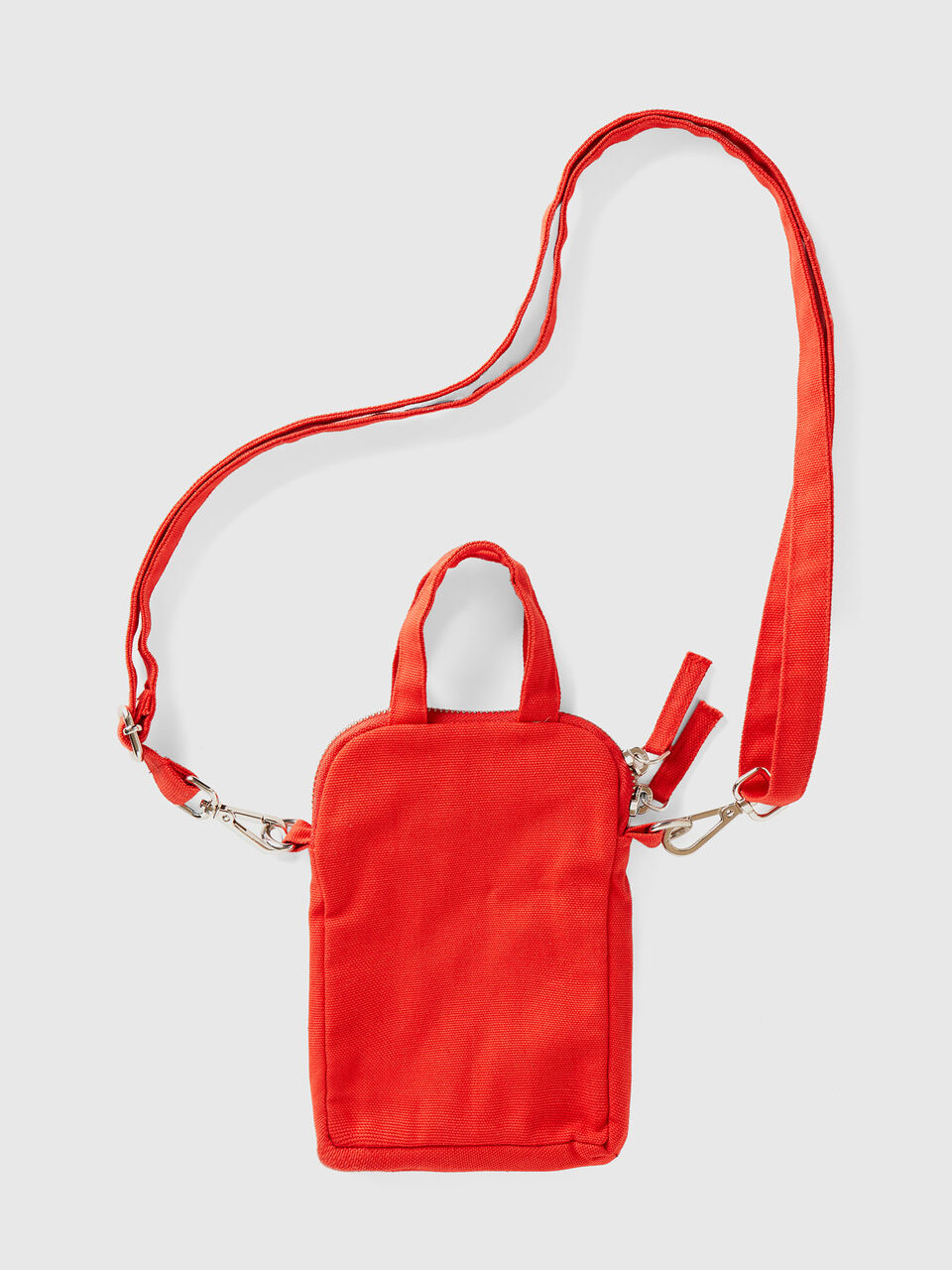 Red cell phone holder in pure cotton image number 2