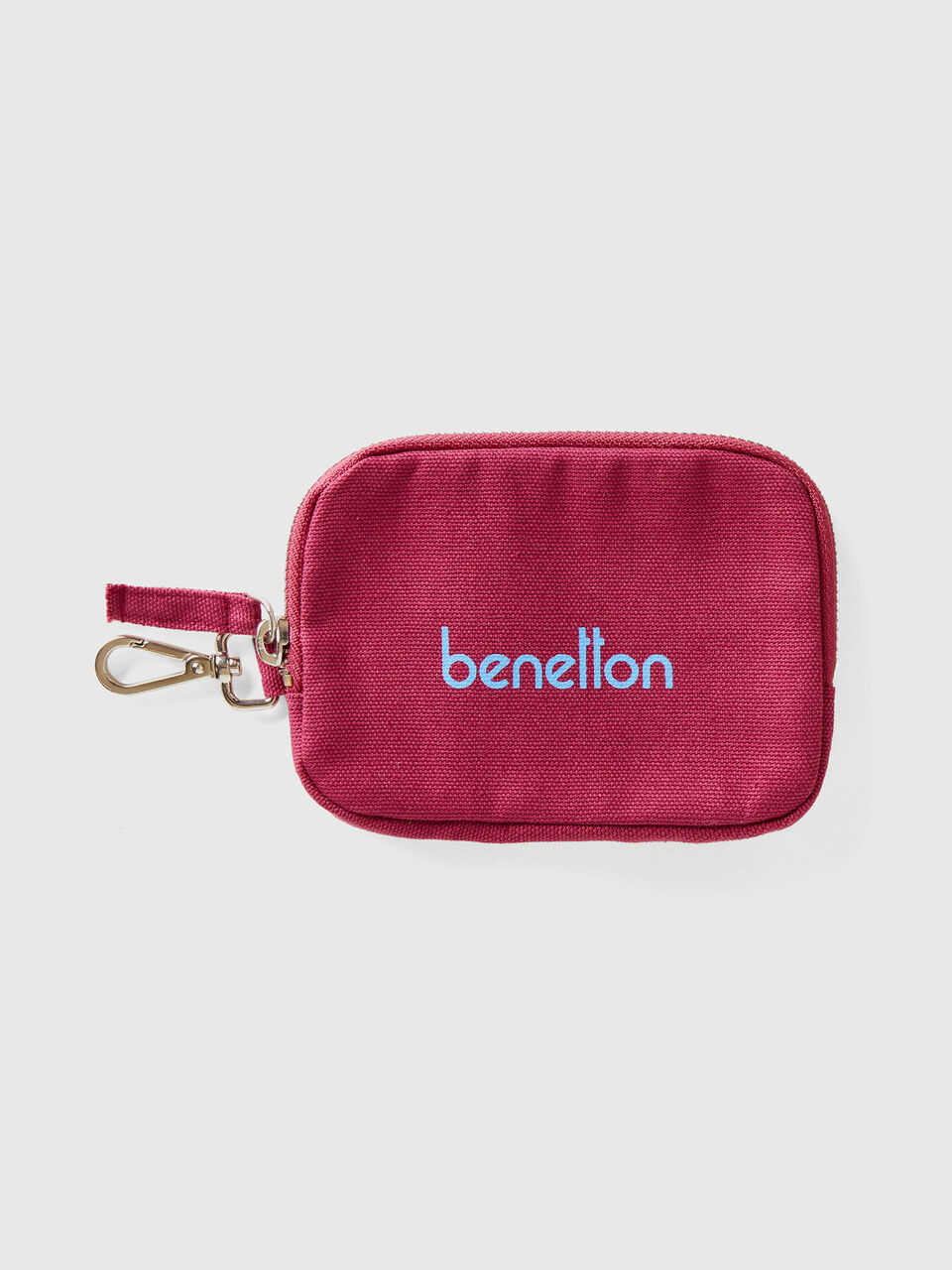 Burgundy keychain and coin purse image number 1