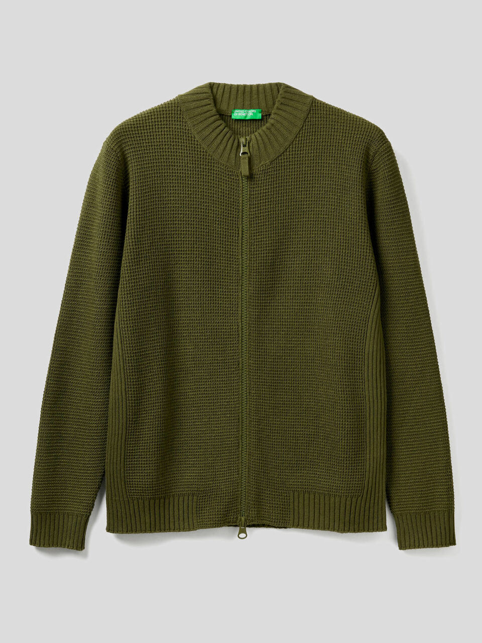 Cardigan with zip opening image number null