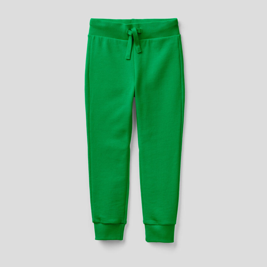 Green sporty sweatpants