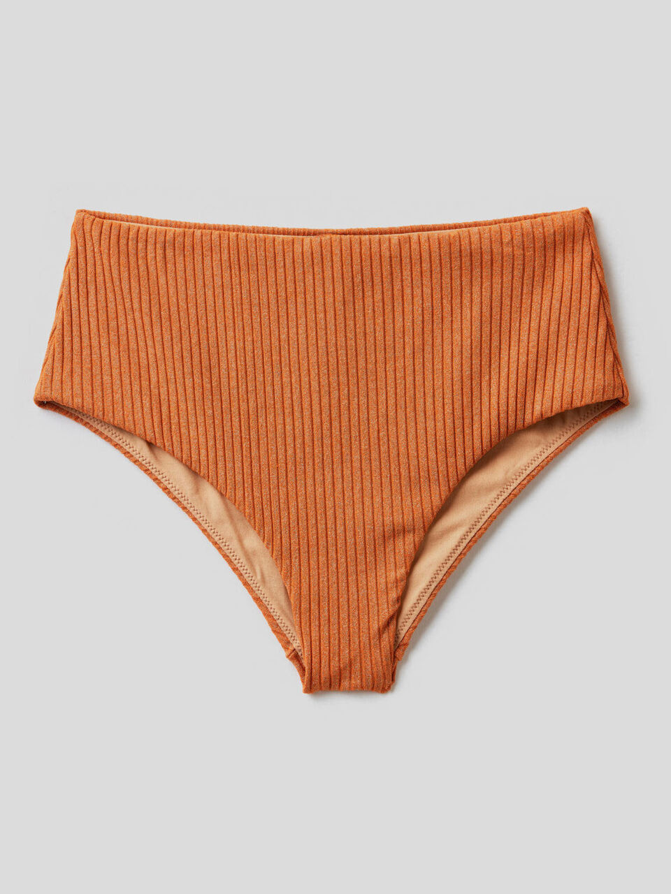 High-waisted swim bottoms with lurex image number 1