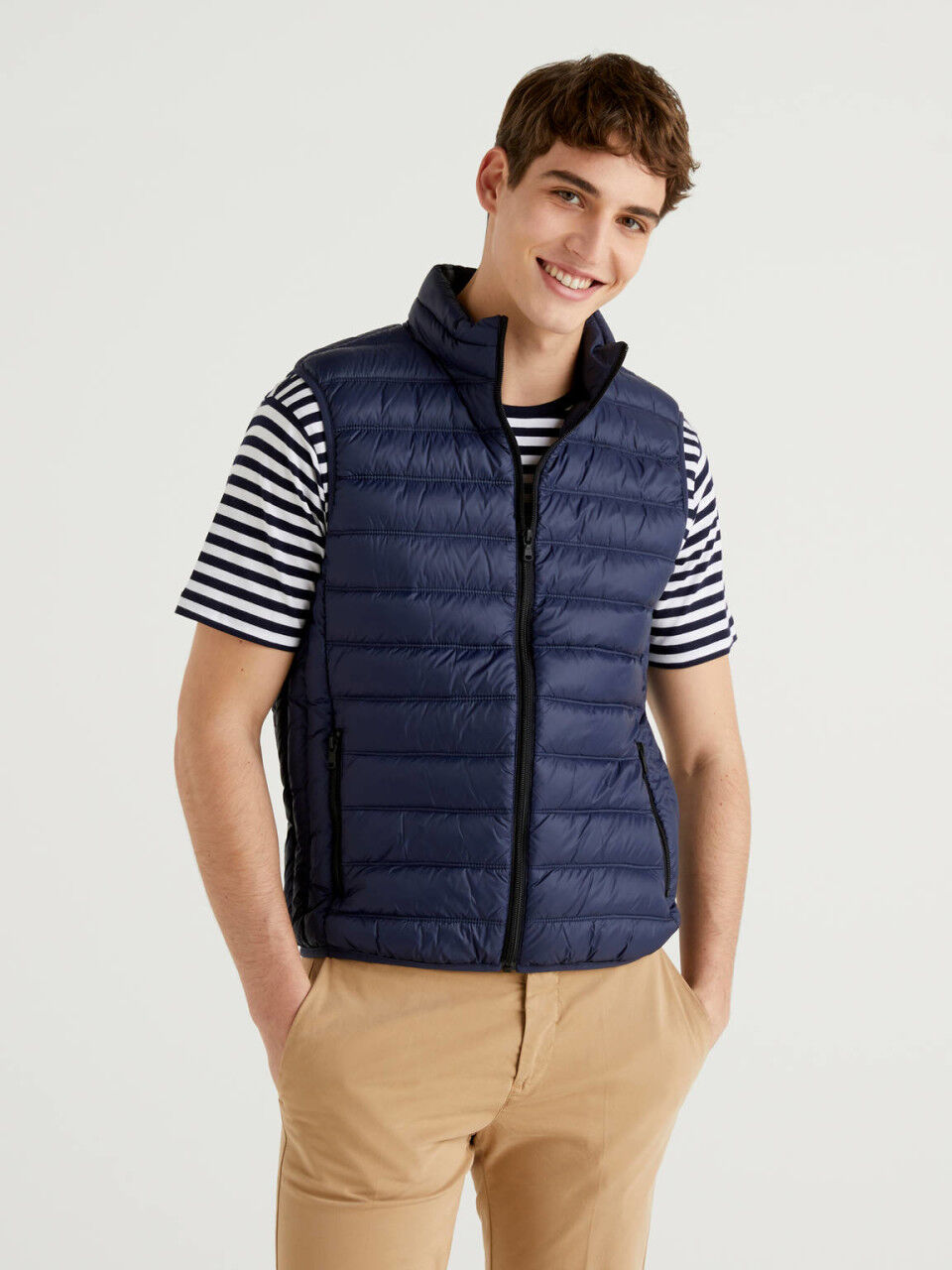 Mens puffer jacket no sleeves clearance