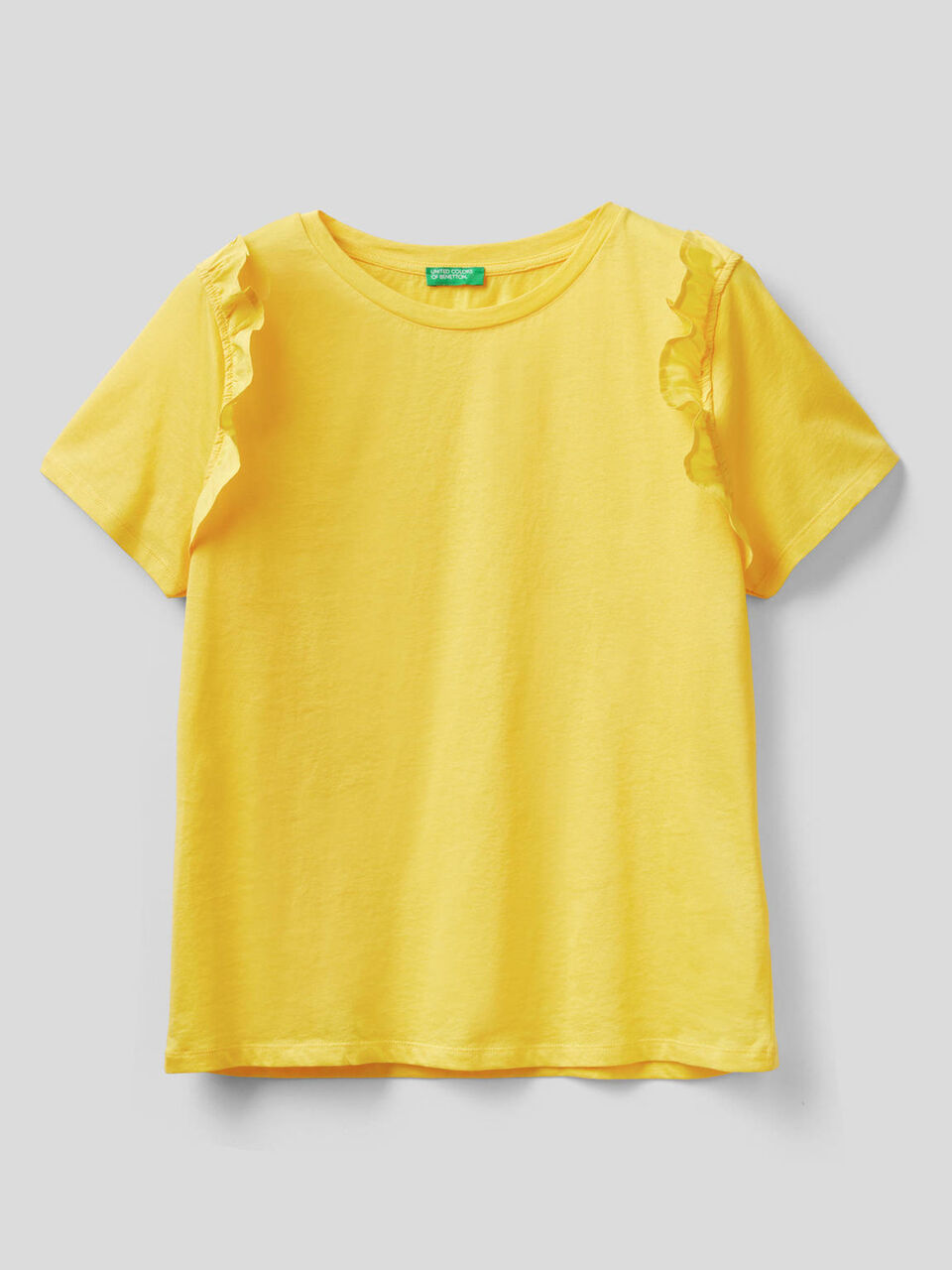 T-shirt in 100% cotton with rouches image number 1