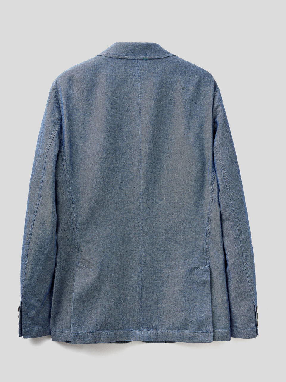 Blazer in linen blend cotton denim image number null