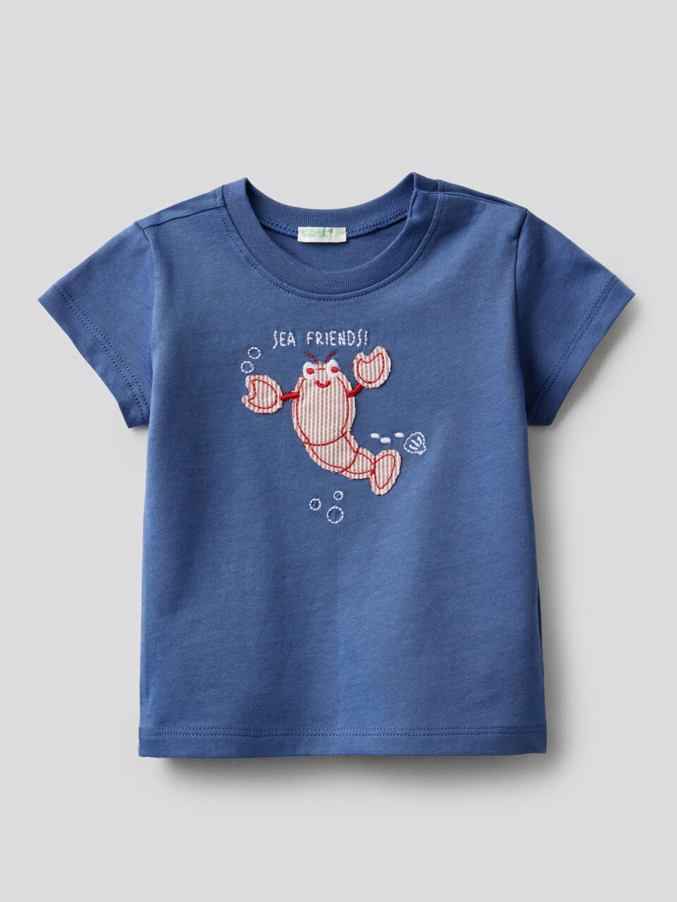 T-shirt in organic cotton with embroidery image number null