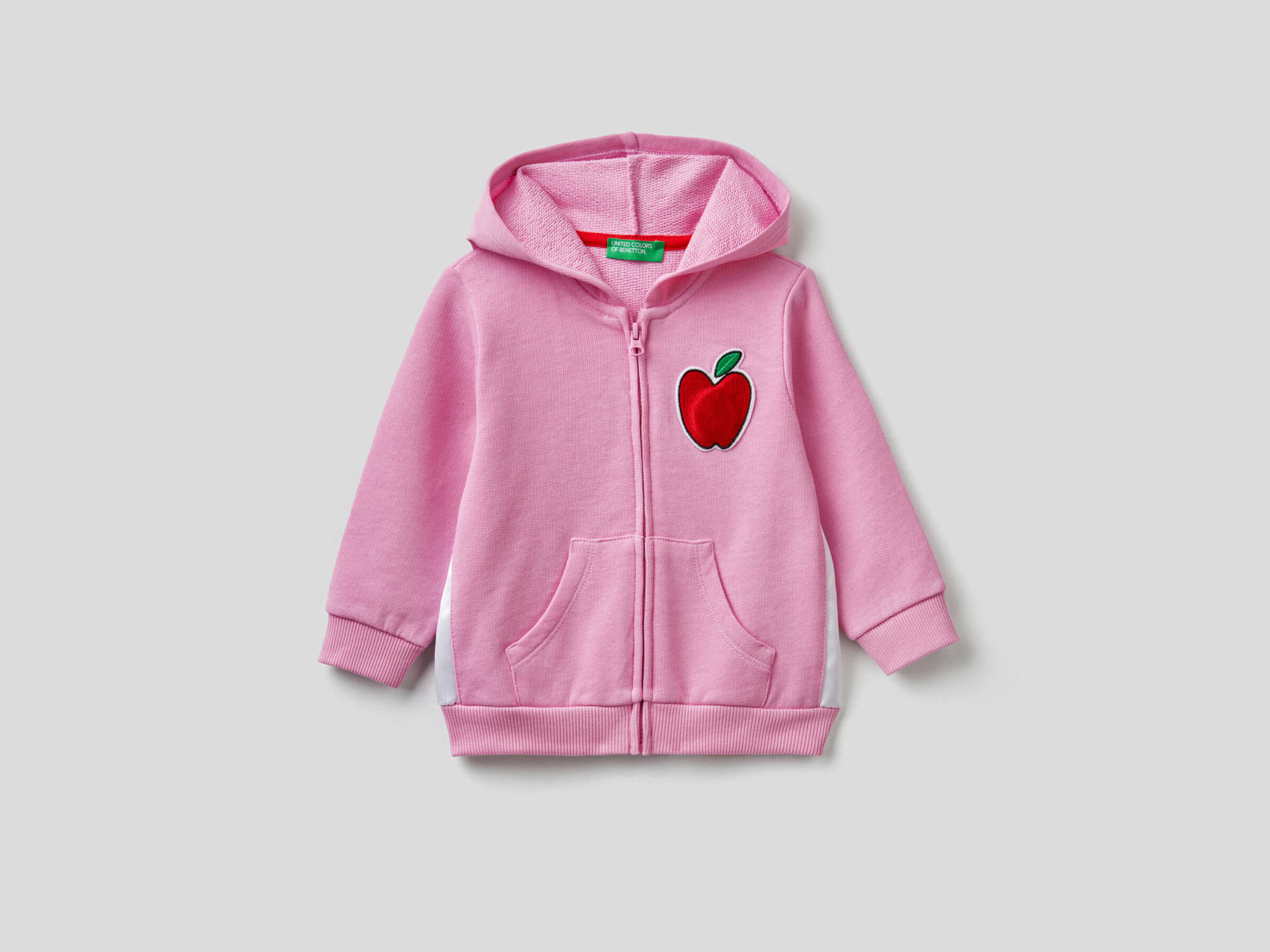 Cotton sweatshirt with sound-effect patch image number null