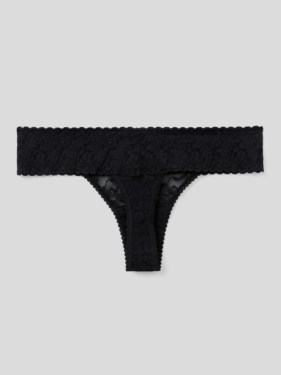 Sustainable stretch lace thong image number 2