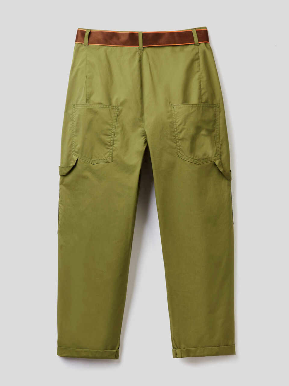Cargo pants with belt image number null