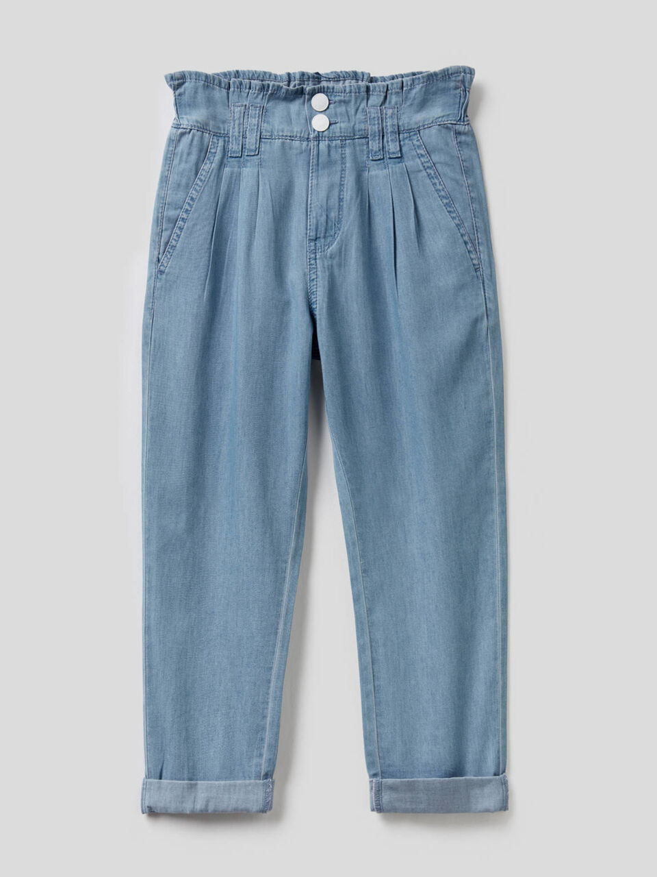 Long trousers in 100% cotton image number null