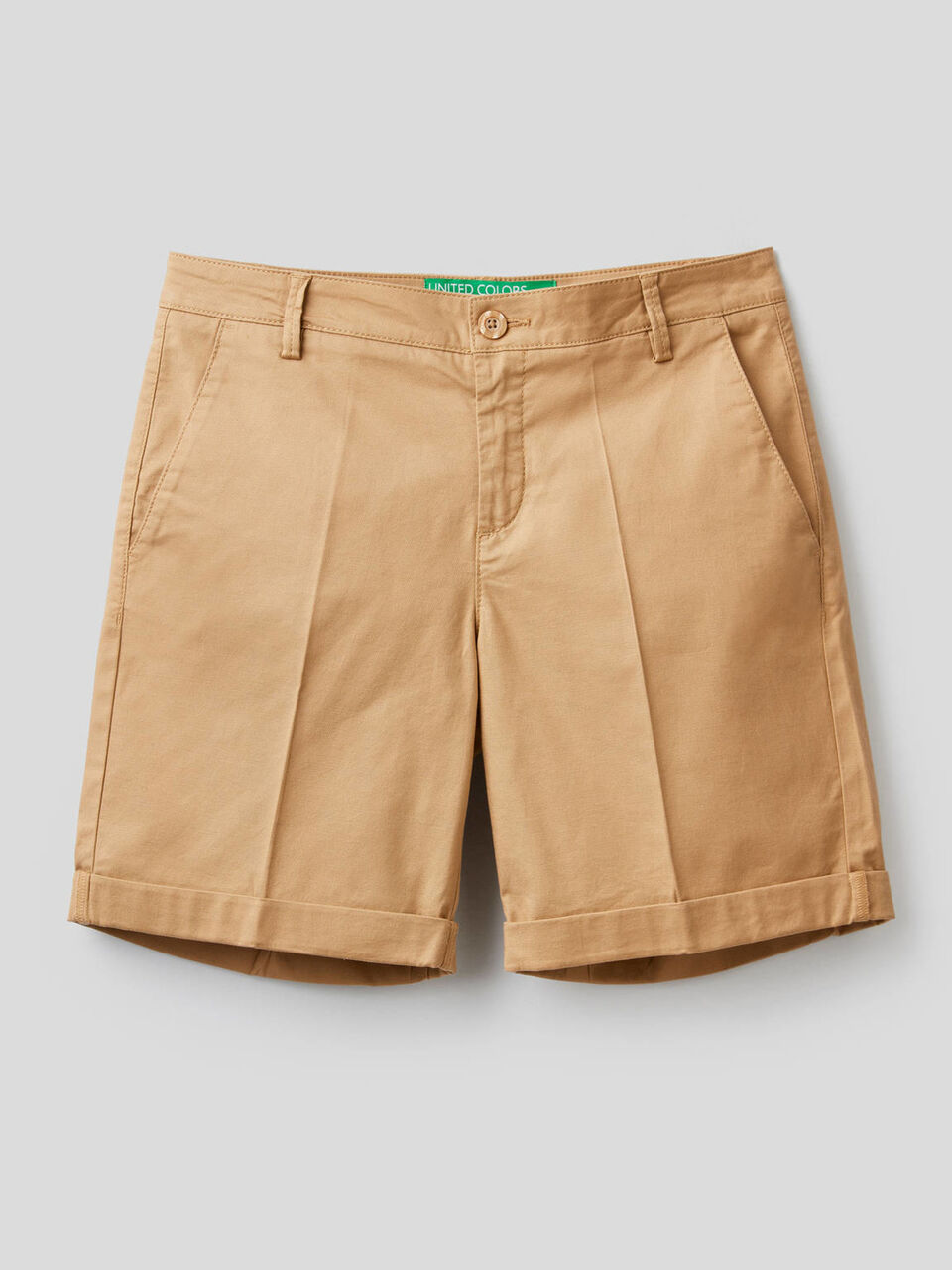 Bermudas in stretch cotton image number null