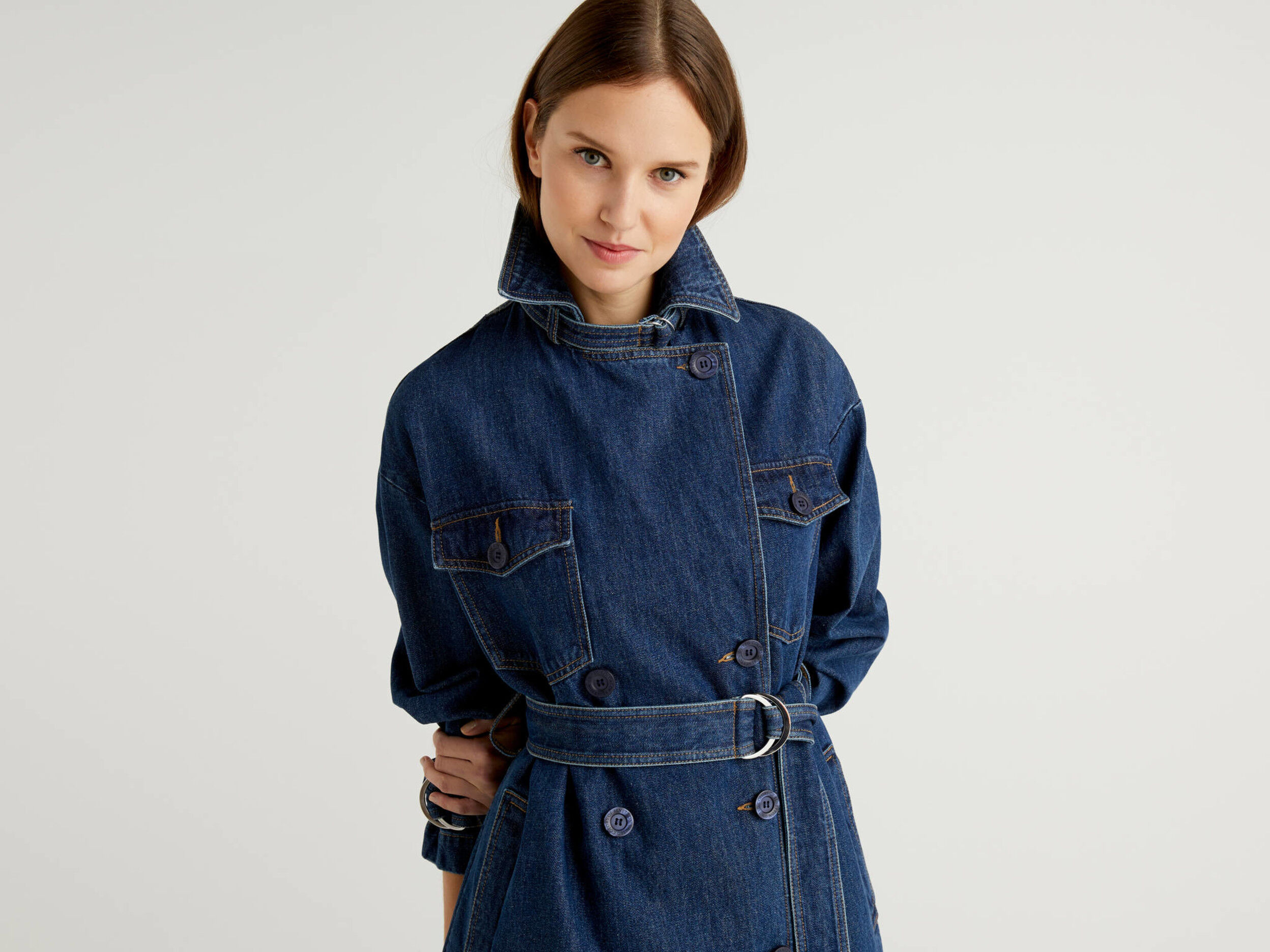 Jean jacket trench coat clearance