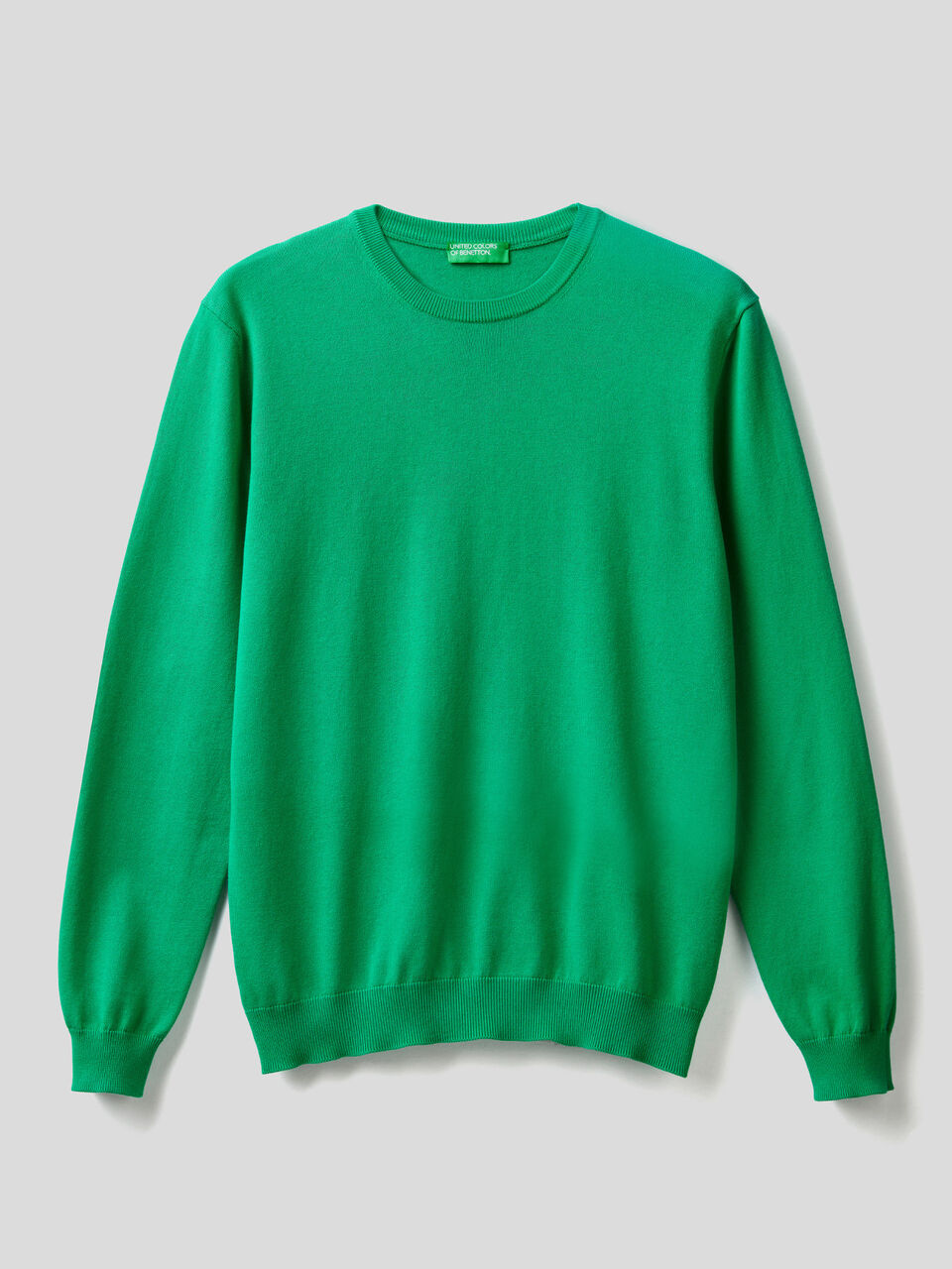 100% cotton crew neck sweater image number 1