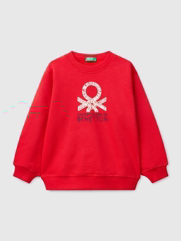  cotton sweatshirt with print Junior Boy