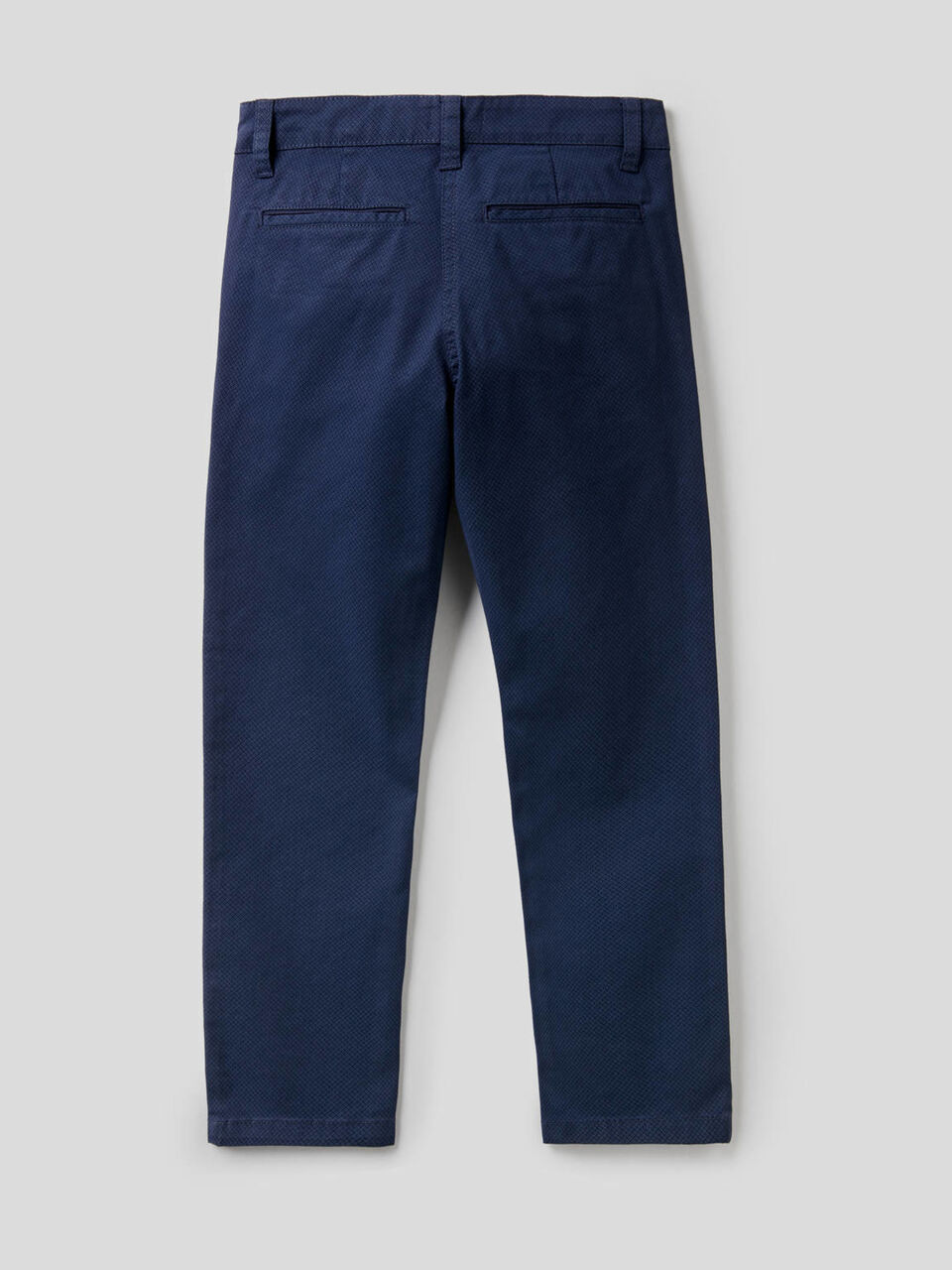 Trousers in printed stretch cotton image number null