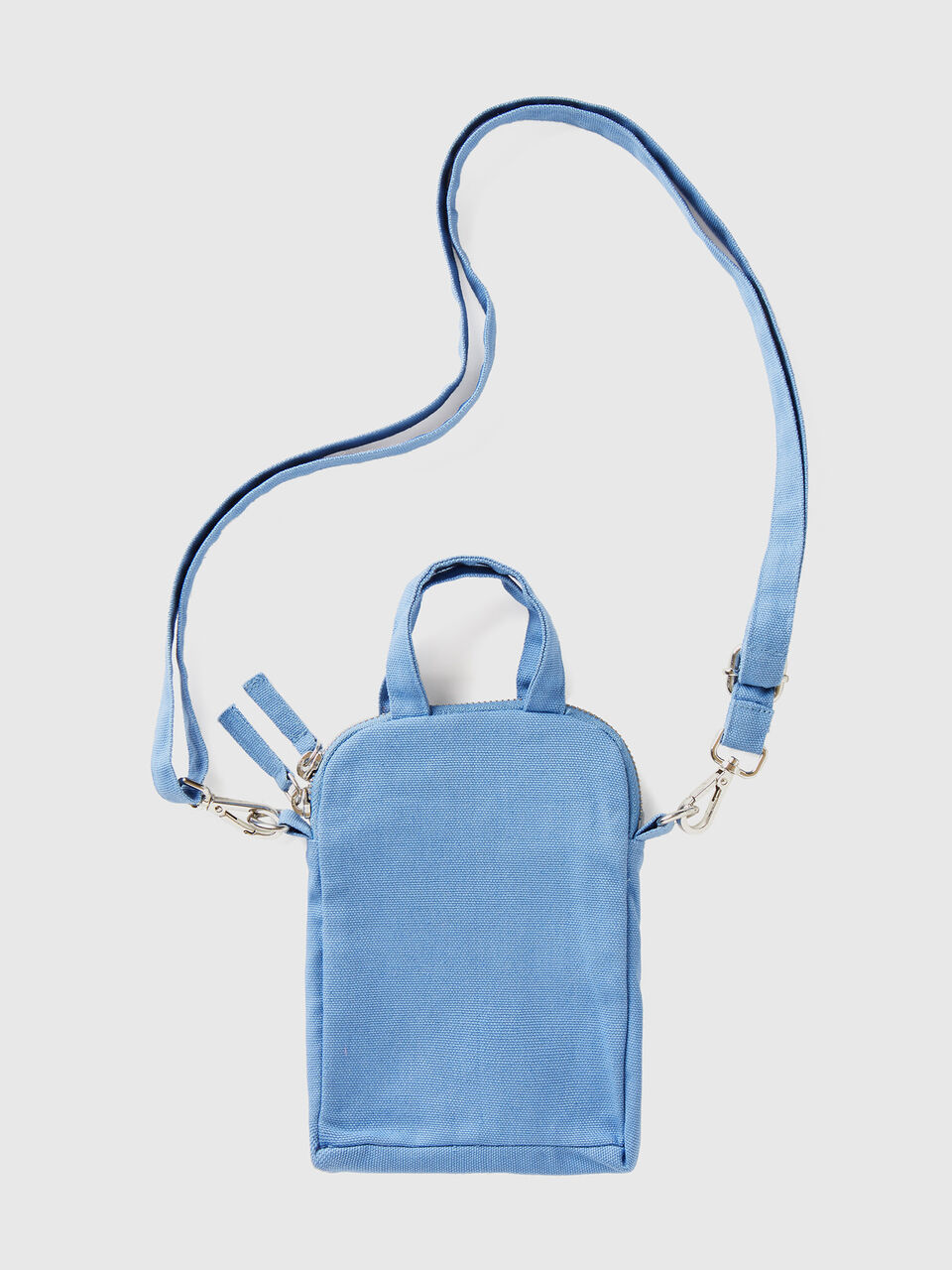Light blue cell phone holder in pure cotton image number 2