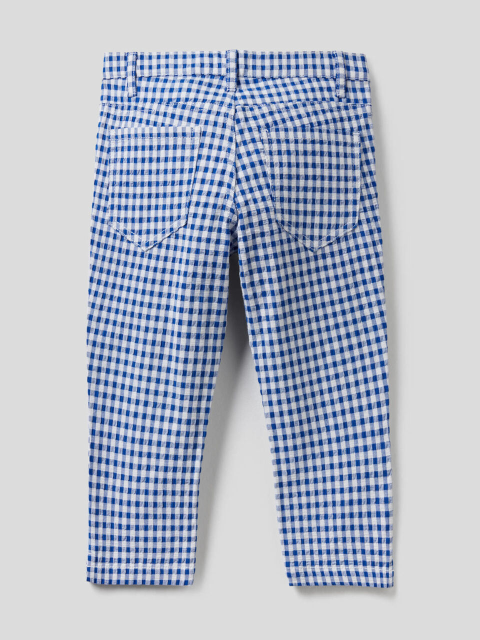 Cropped check trousers image number null
