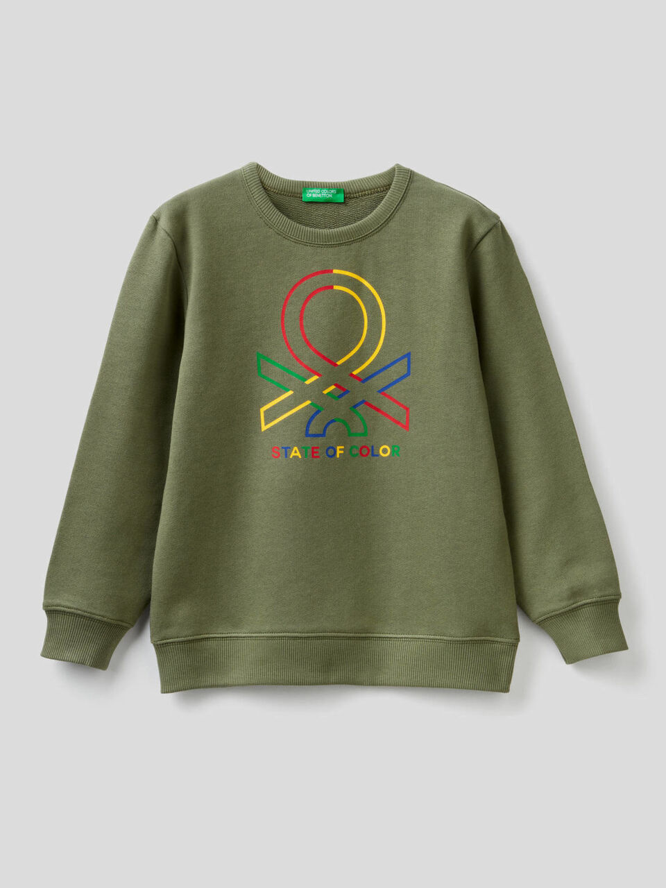 Pure cotton sweatshirt with logo image number null