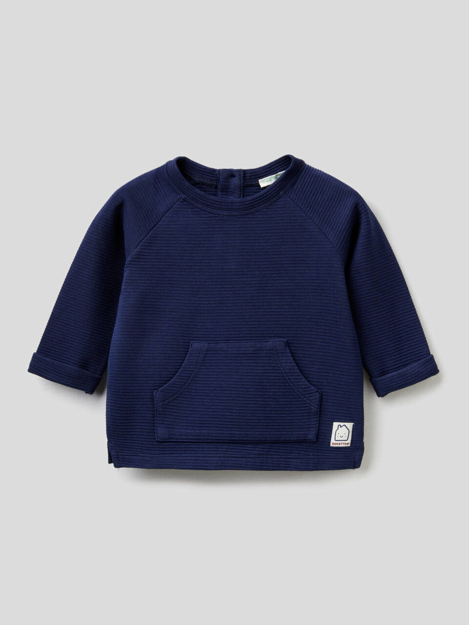 Sweatshirt in stretch organic cotton image number 1