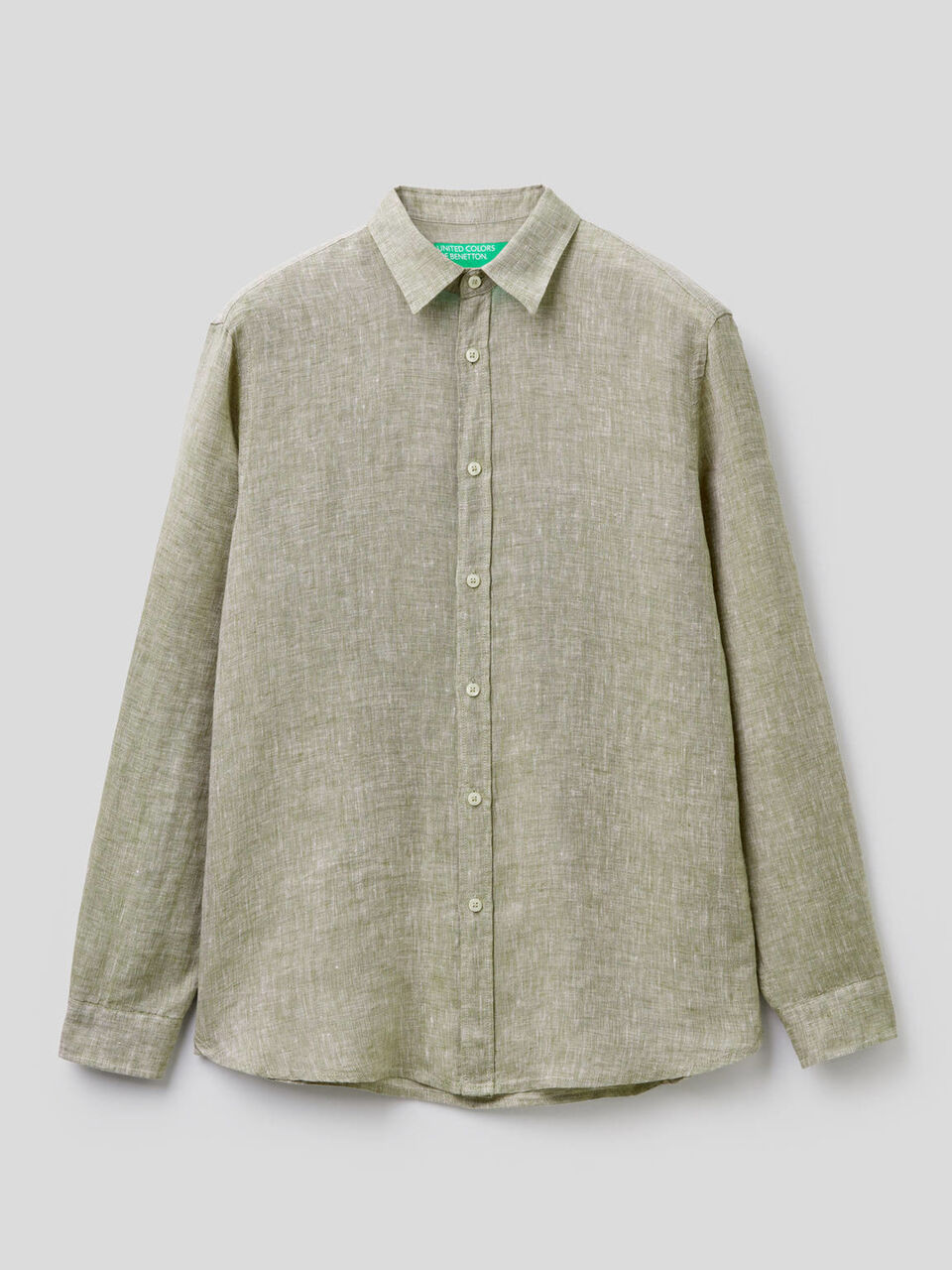 Shirt in pure linen image number null