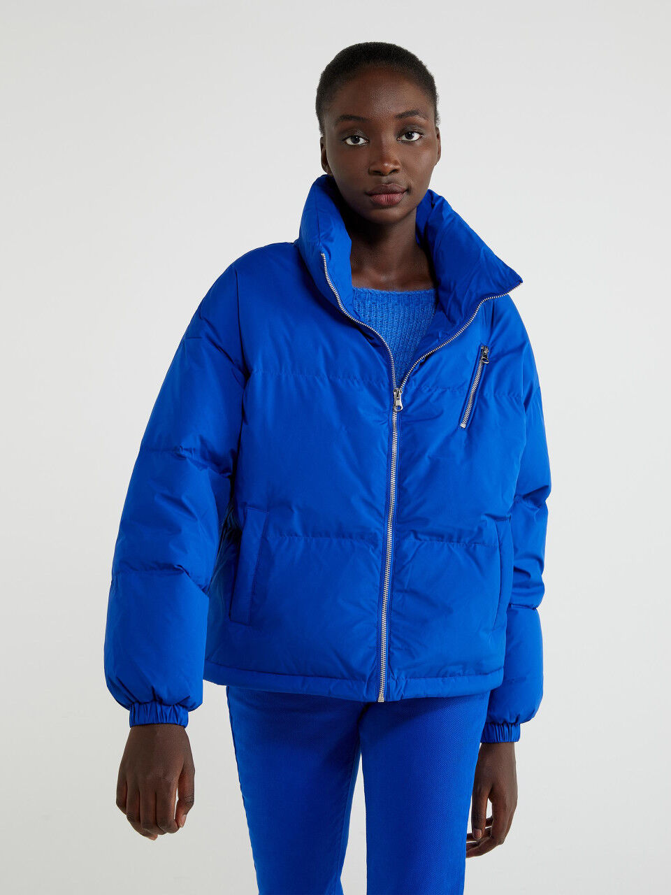 womens puffer hooded jacket