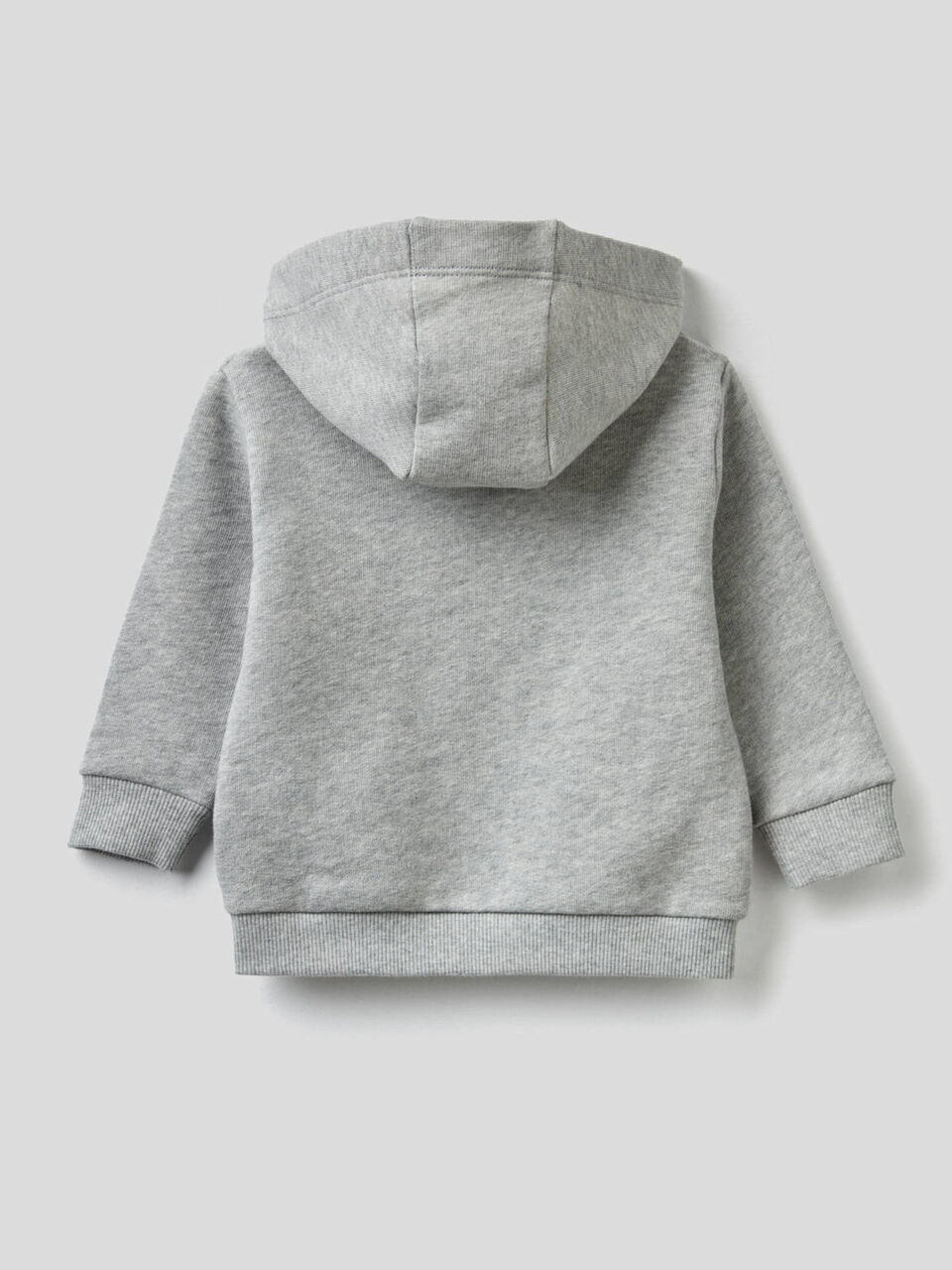 100% cotton sweatshirt with zip and hood image number null