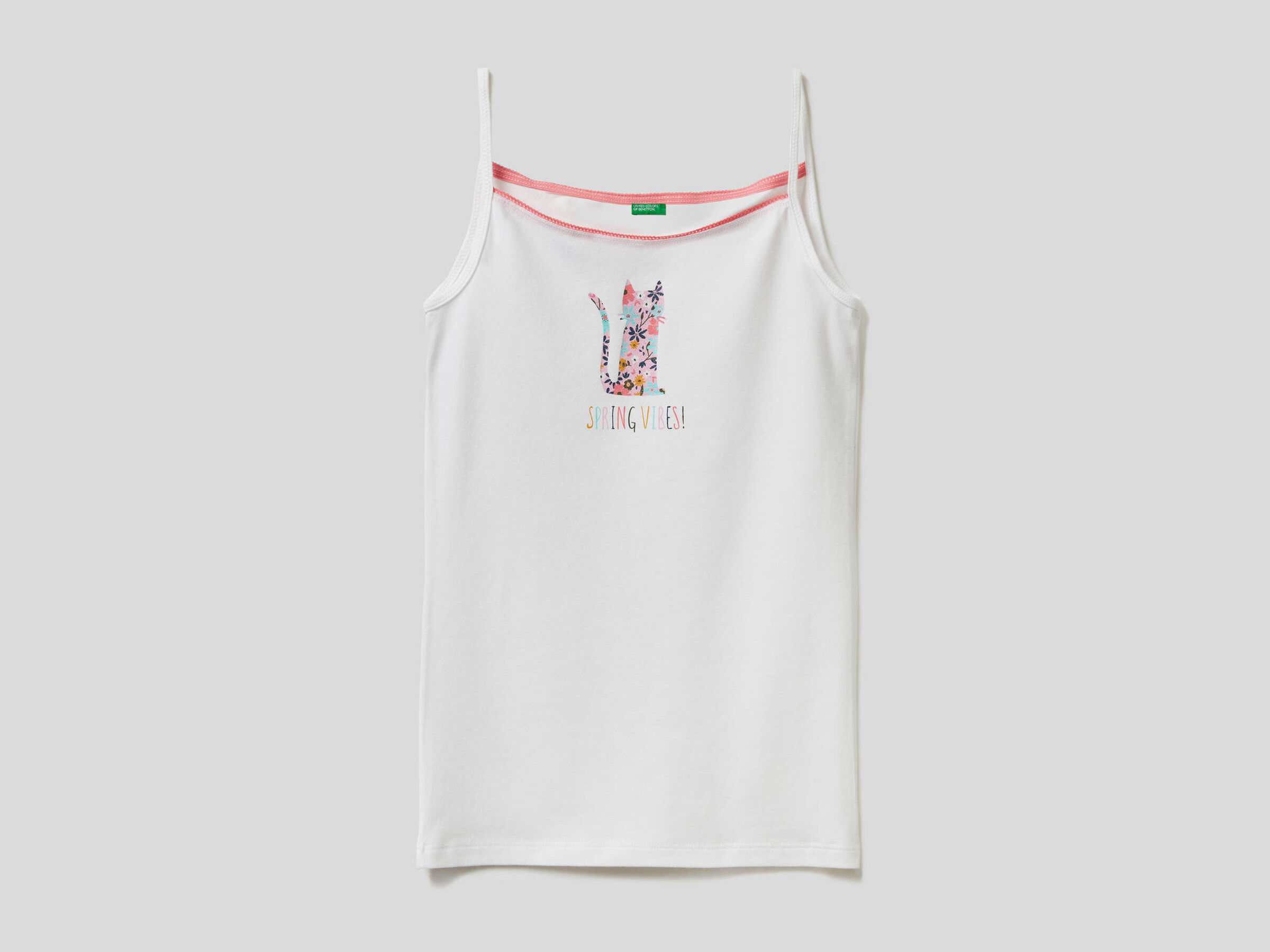 Tank top in stretch cotton image number null