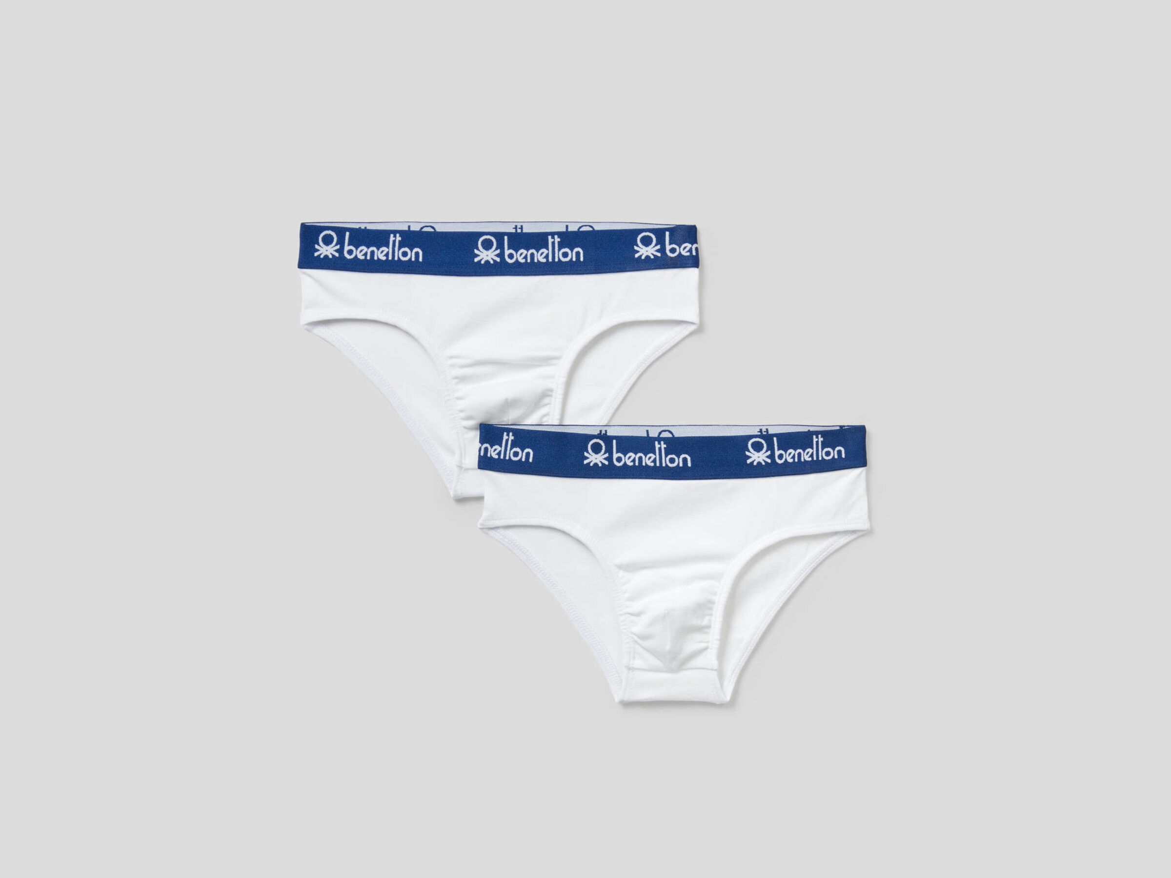 Two pairs of briefs with logoed elastic image number null