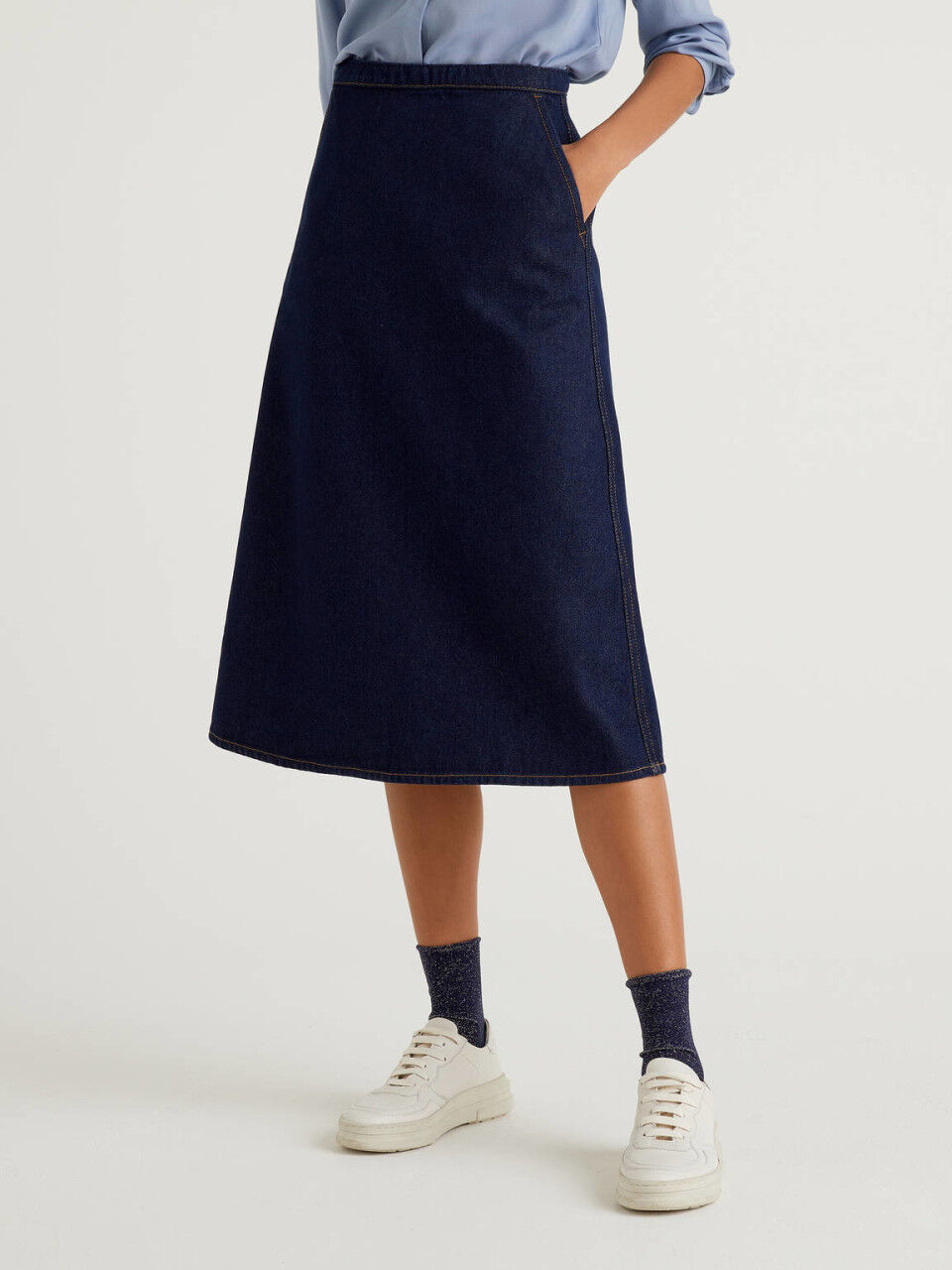 women's full length pleated skirt
