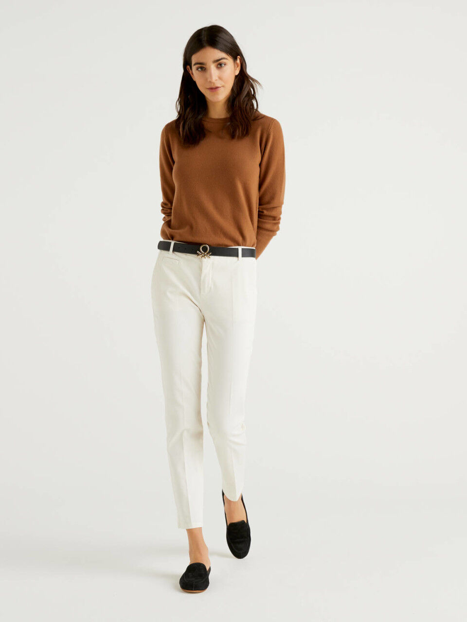 Ladies cream chinos clearance