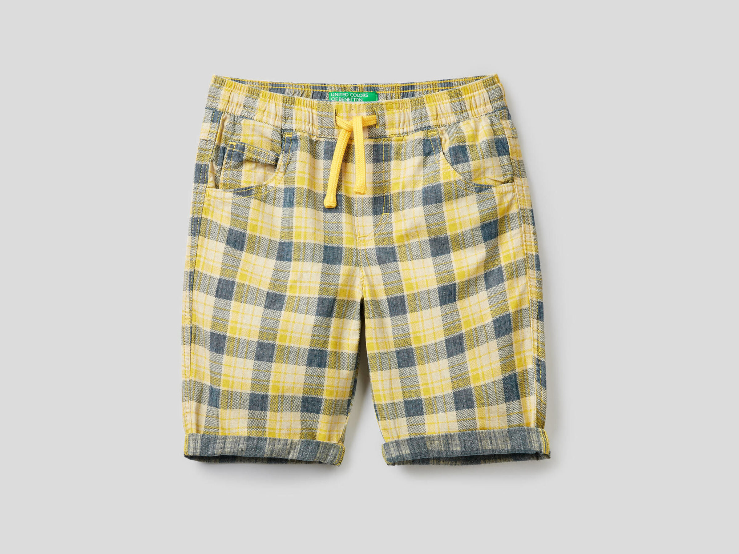 Check bermudas in pure cotton image number null