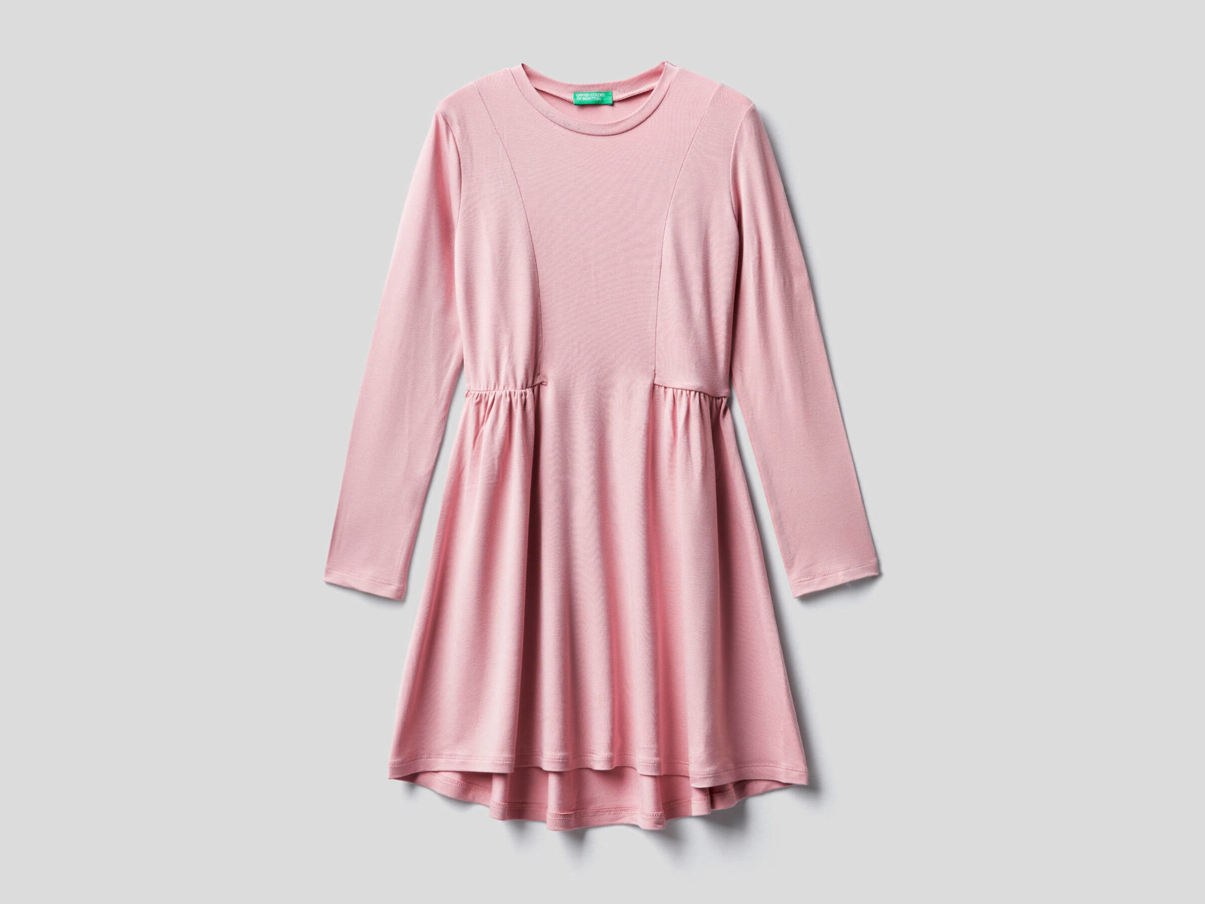 Long sleeve solid colored dress image number null