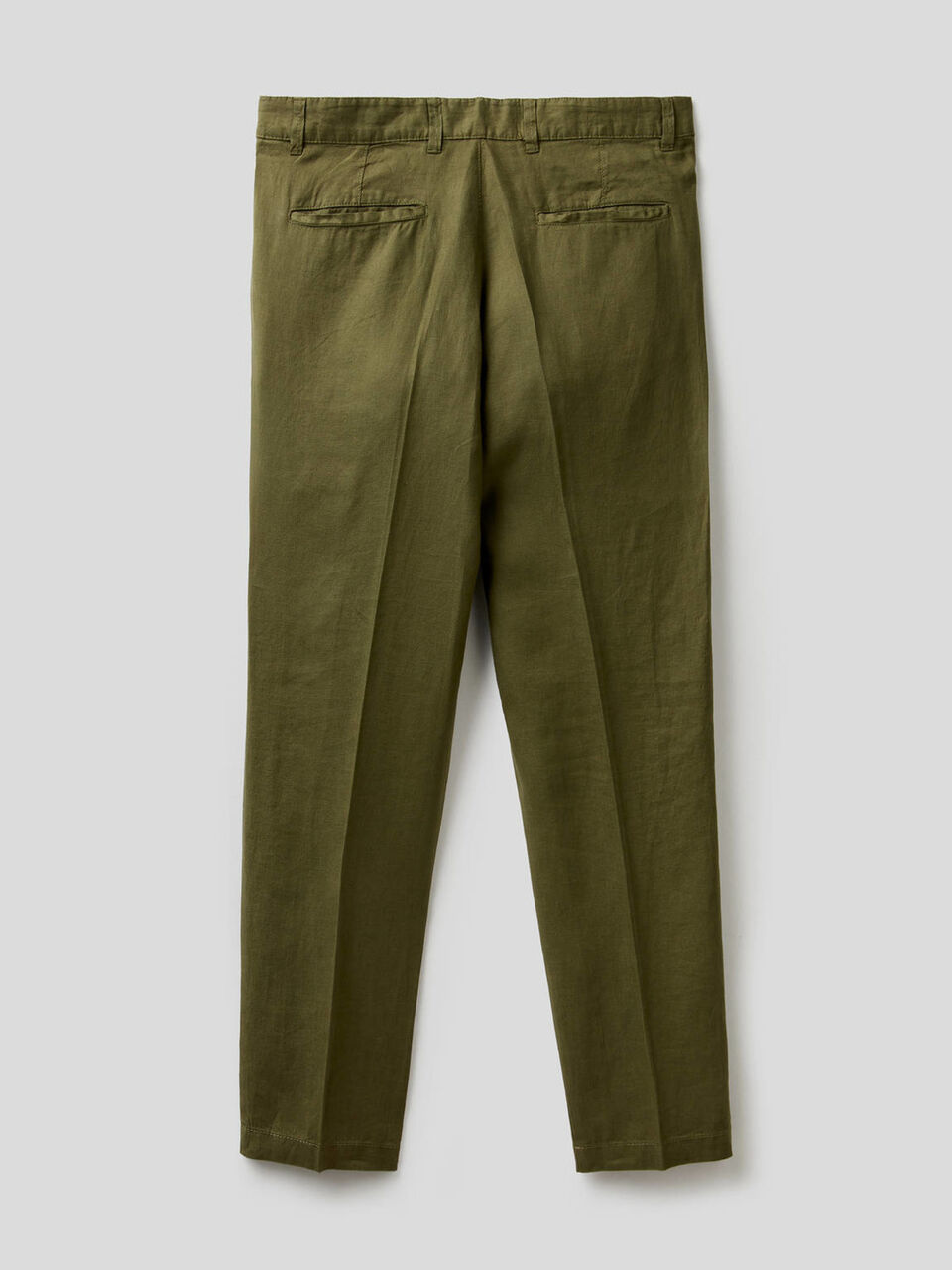 Chinos in pure linen image number null