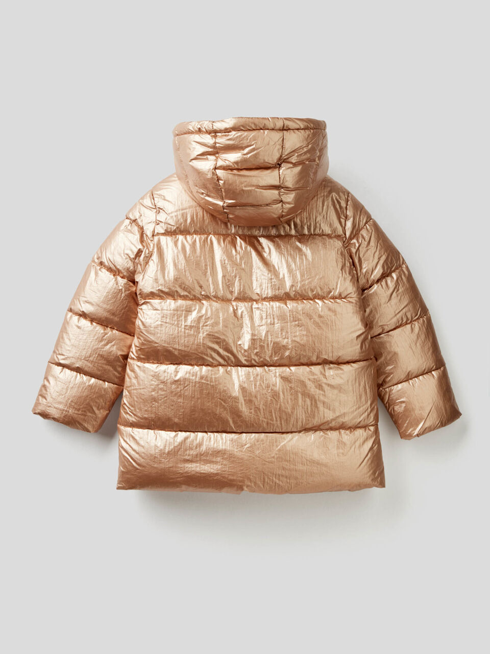 Padded jacket with foil look image number 2