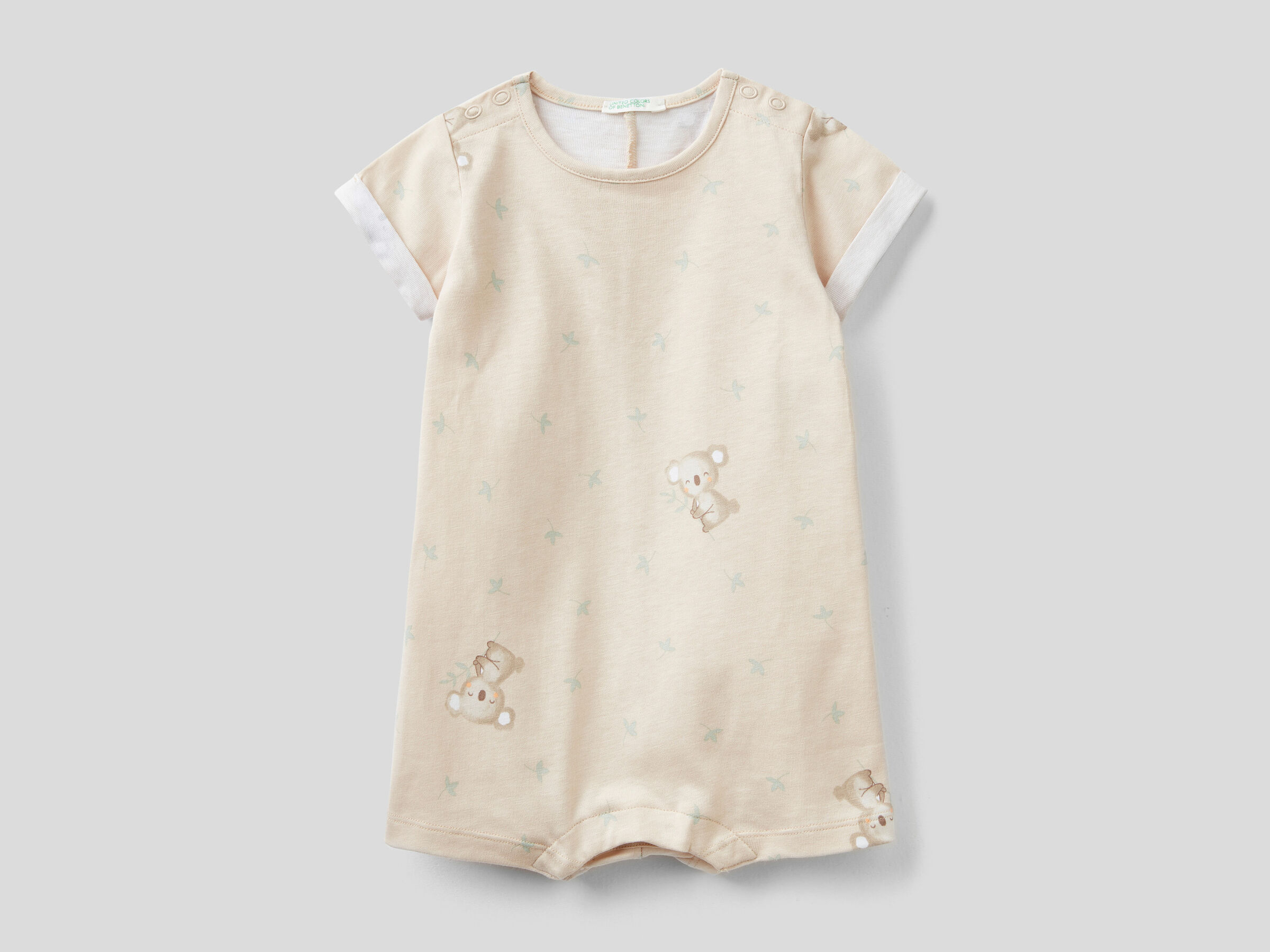 Printed 100% organic cotton onesie image number null