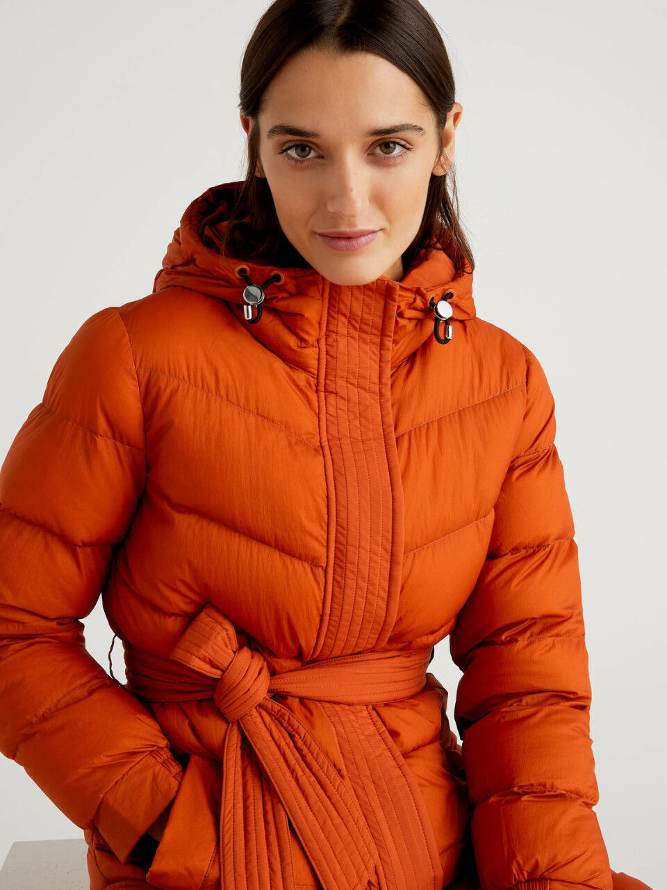 Women S Winter Puffer Jackets New, Orange Winter Coat Ladies