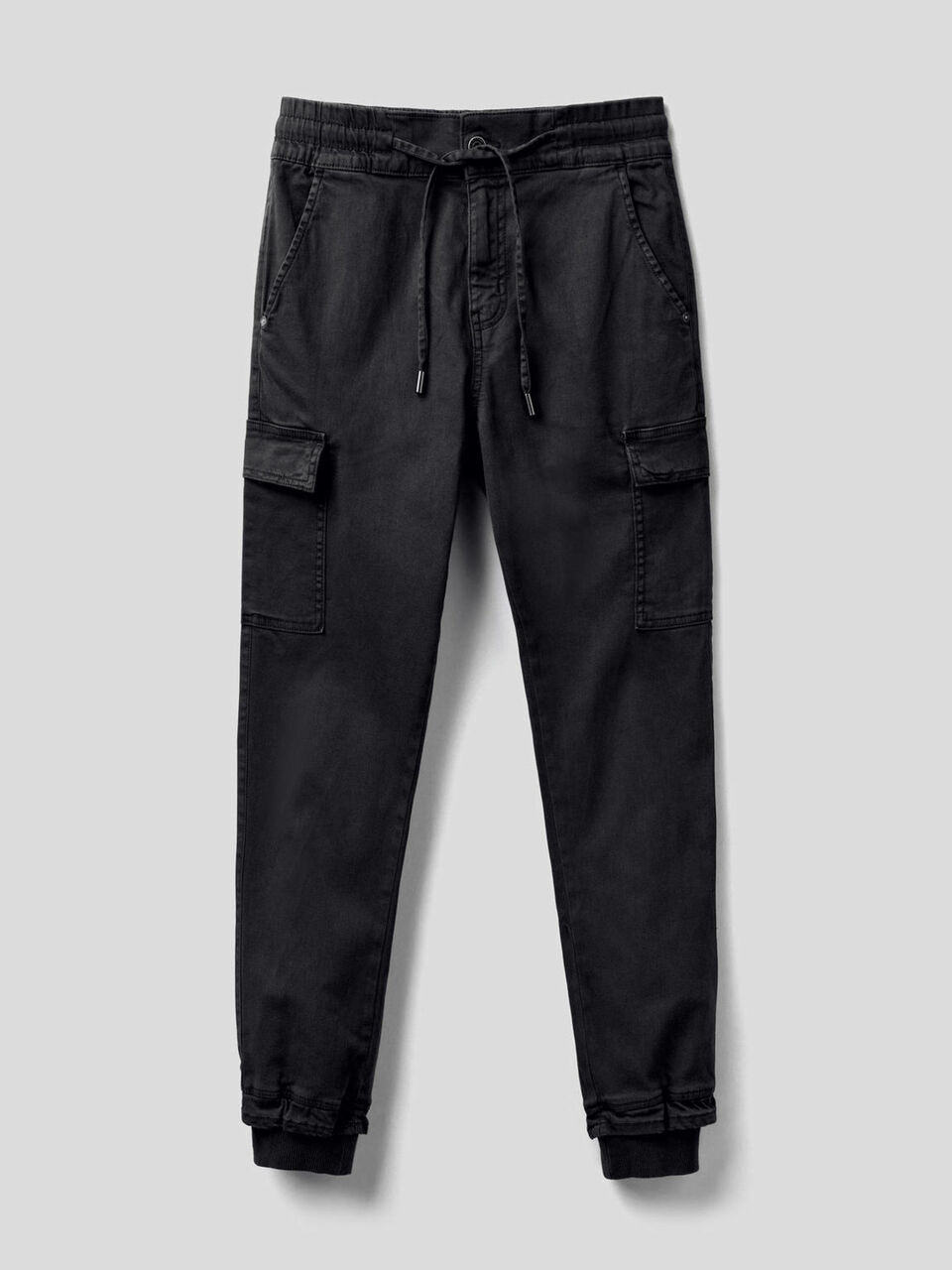 Slim fit cargos in stretch cotton image number 1