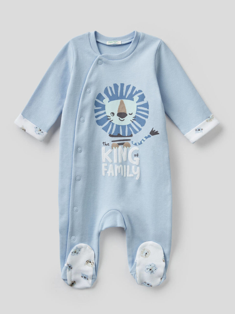 Onesie in organic cotton with print image number null