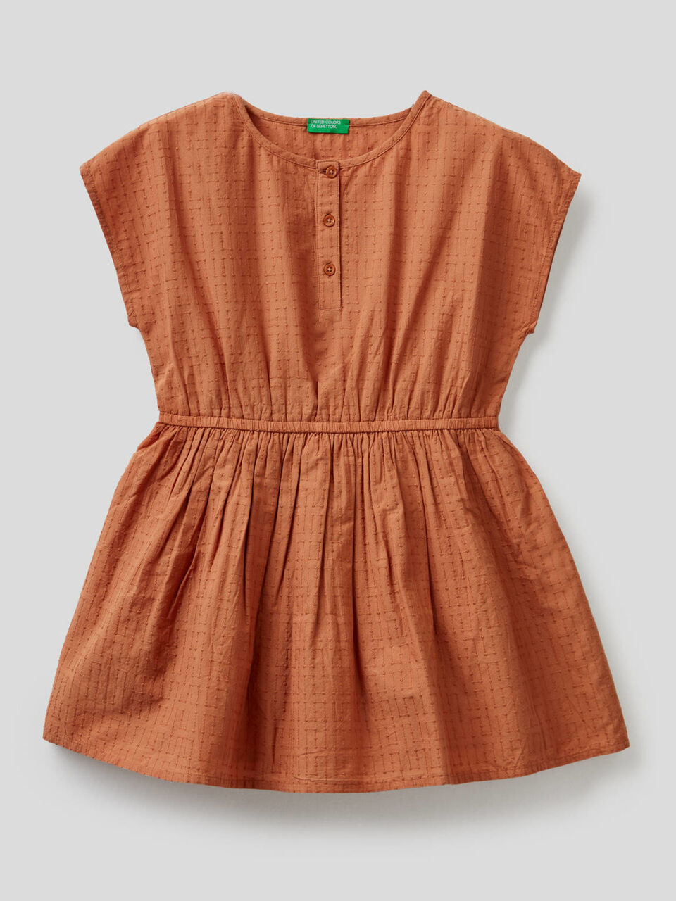 Embroidered dress in pure cotton image number null
