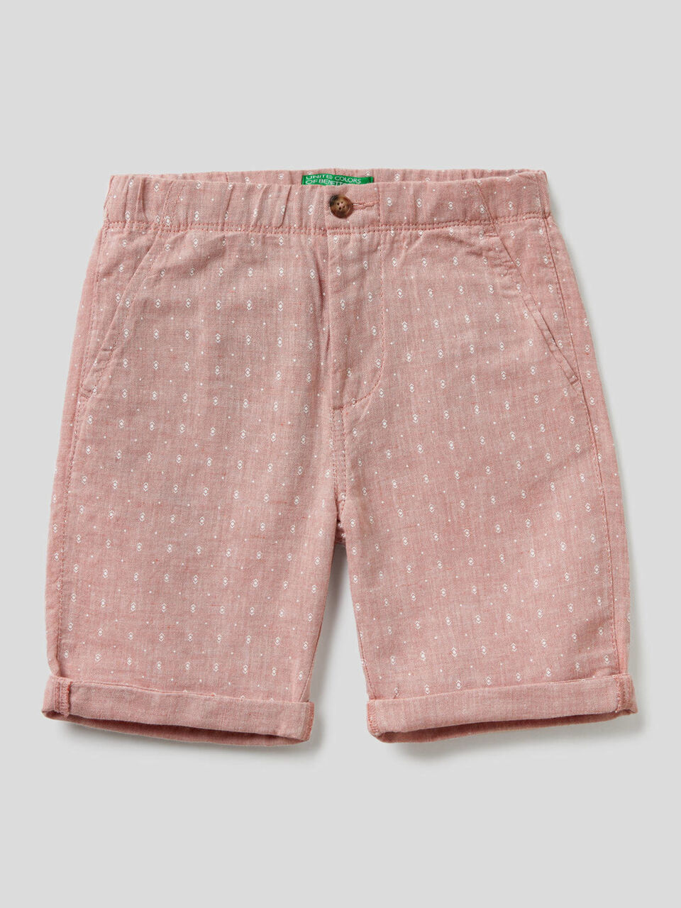 Bermudas in linen blend cotton image number 1