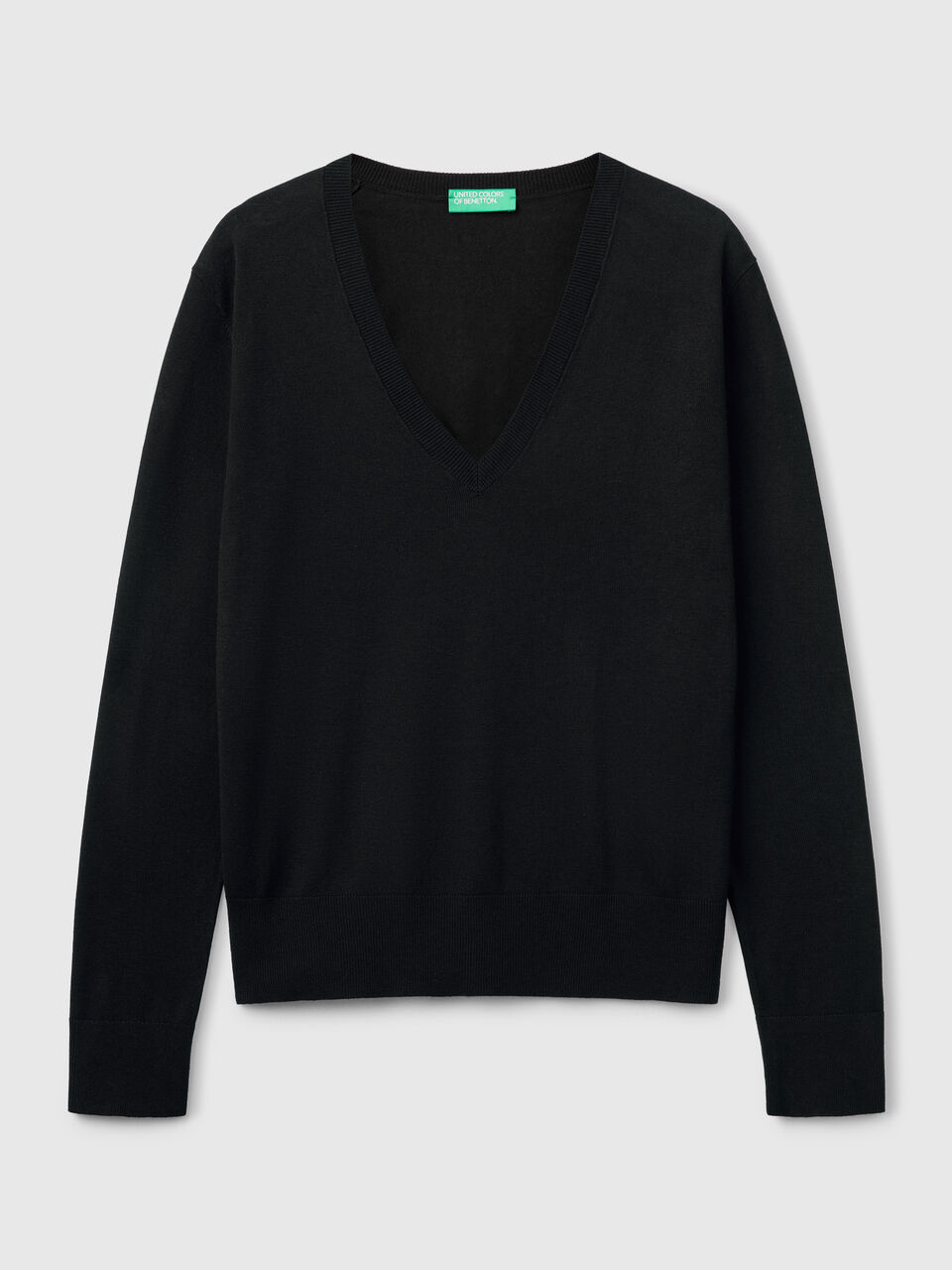 V NECK SWEATER L/S Women image number 1