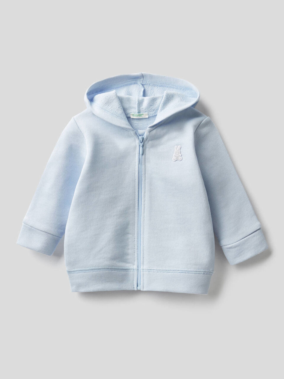 Sweatshirt with hood in organic cotton image number 1