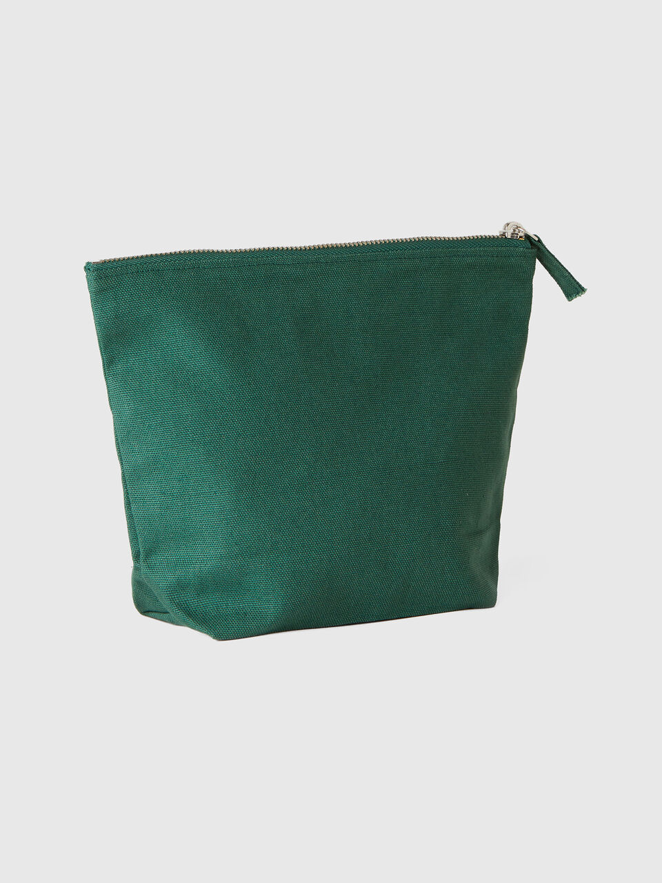 Military green clutch in pure cotton image number 2
