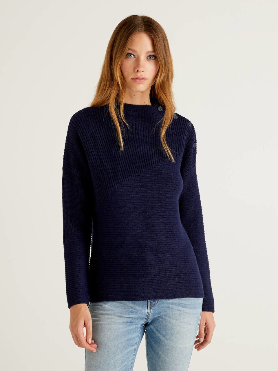 T neck sweater for ladies