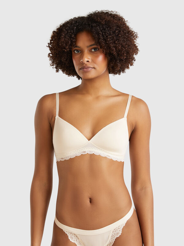 Padded bra in stretch Modal Women