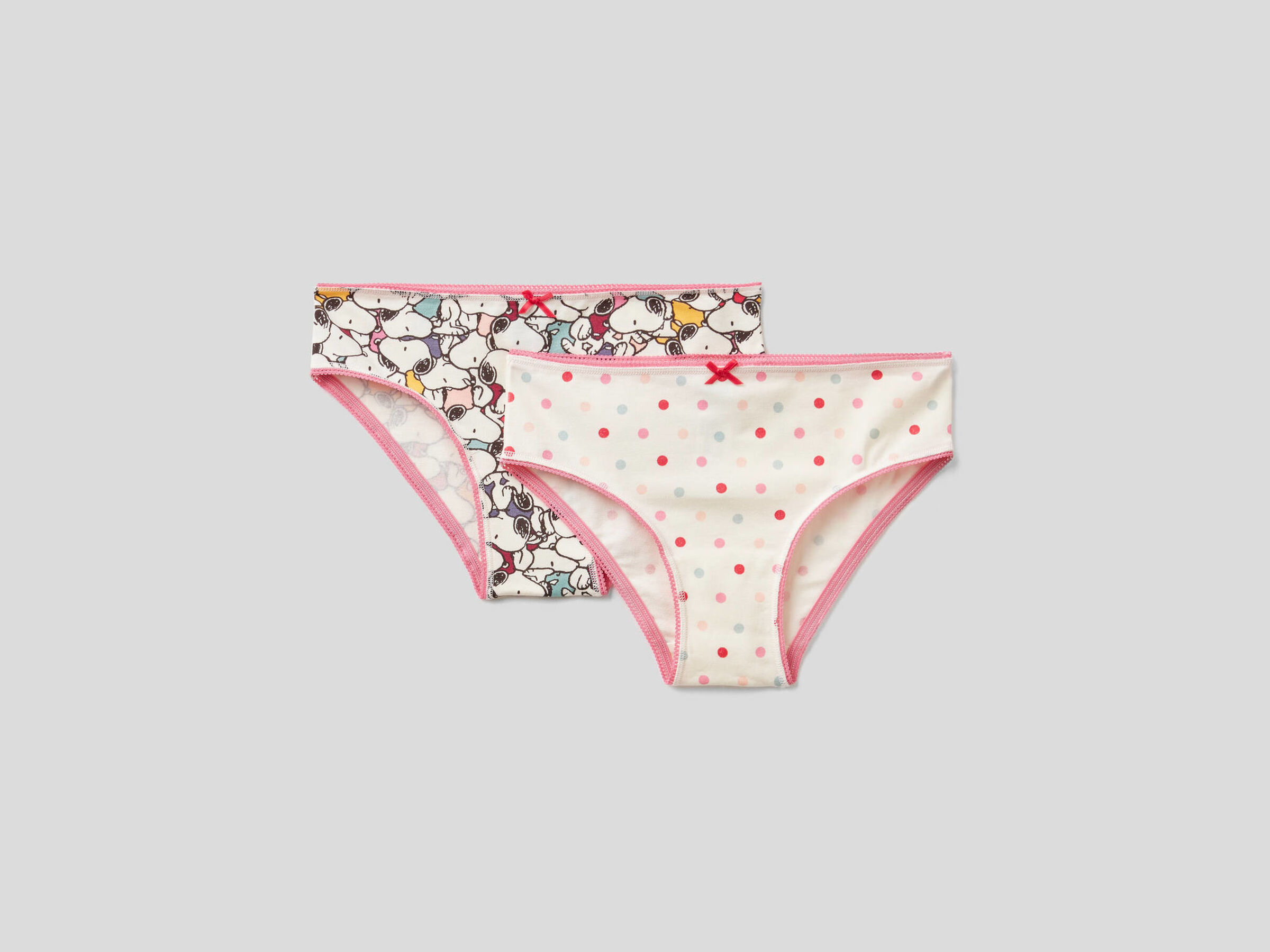Two pairs of printed underwear in stretch cotton image number null